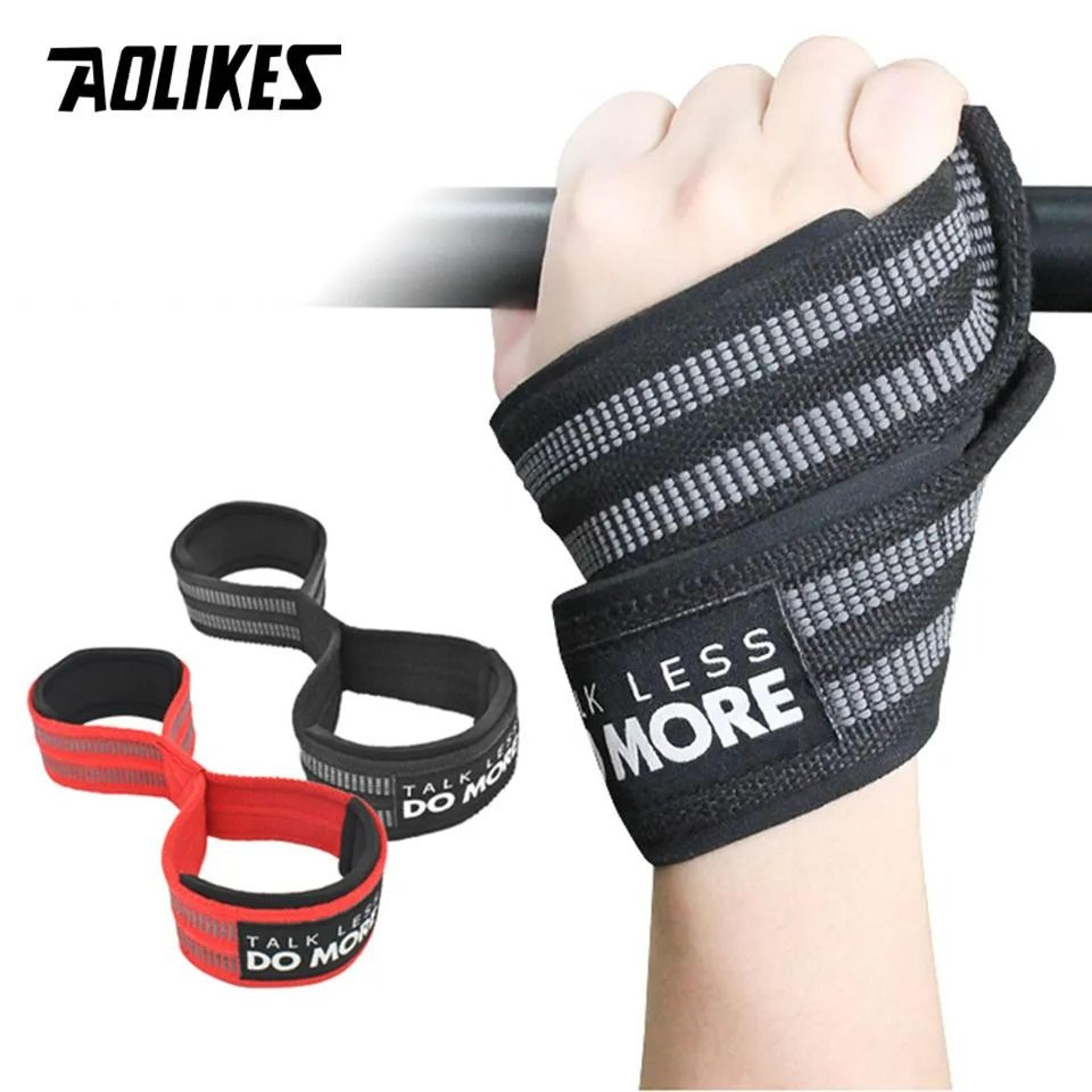 premium figure 8 weight lifting straps for powerlifting and bodybuilding (1 pair)