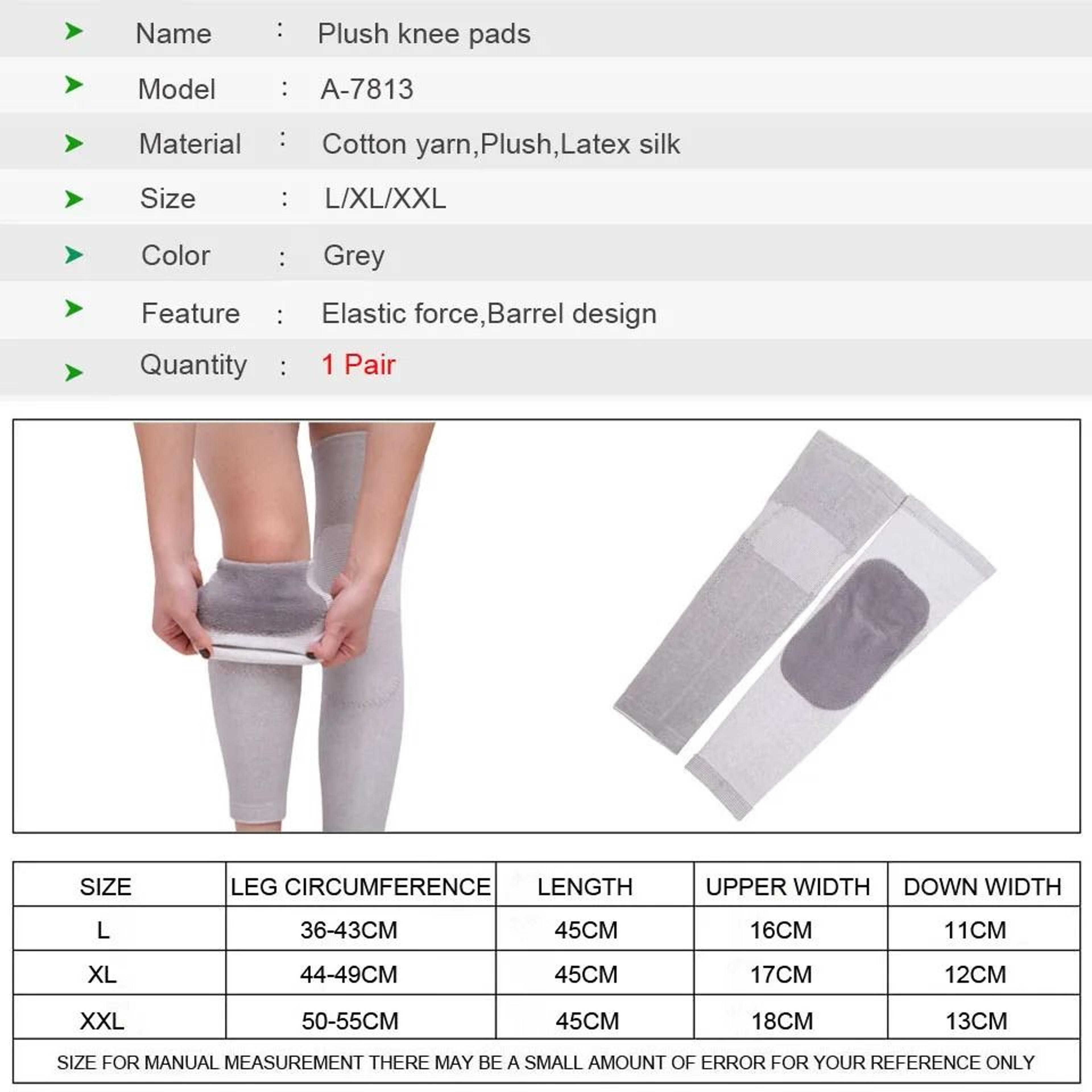 Long Plush Knee And Calf Support Sleeves For Joint Warmth And Arthritis Relief 1 Pair 5