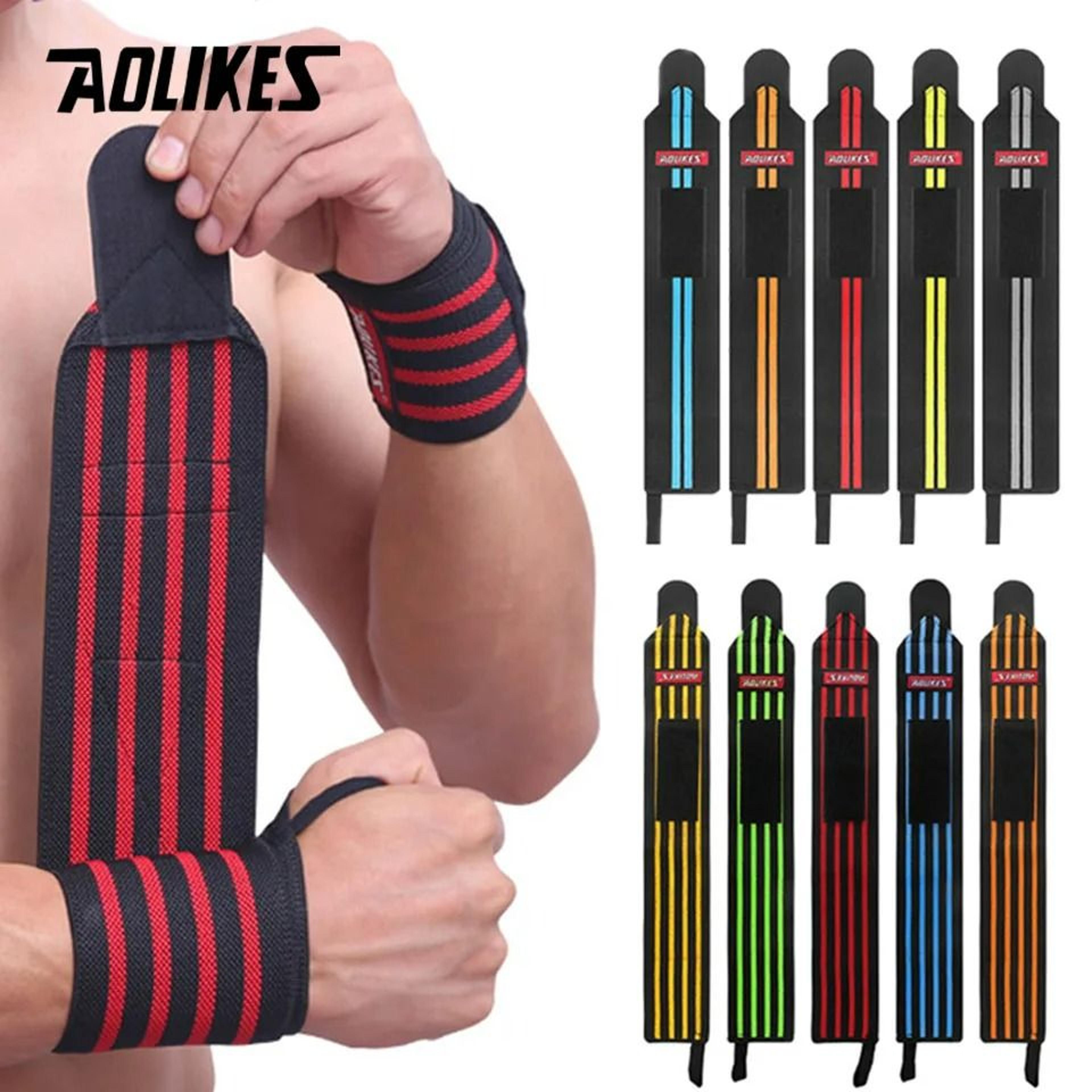 weightlifting wrist wraps with heavy-duty thumb loop (1 pair)