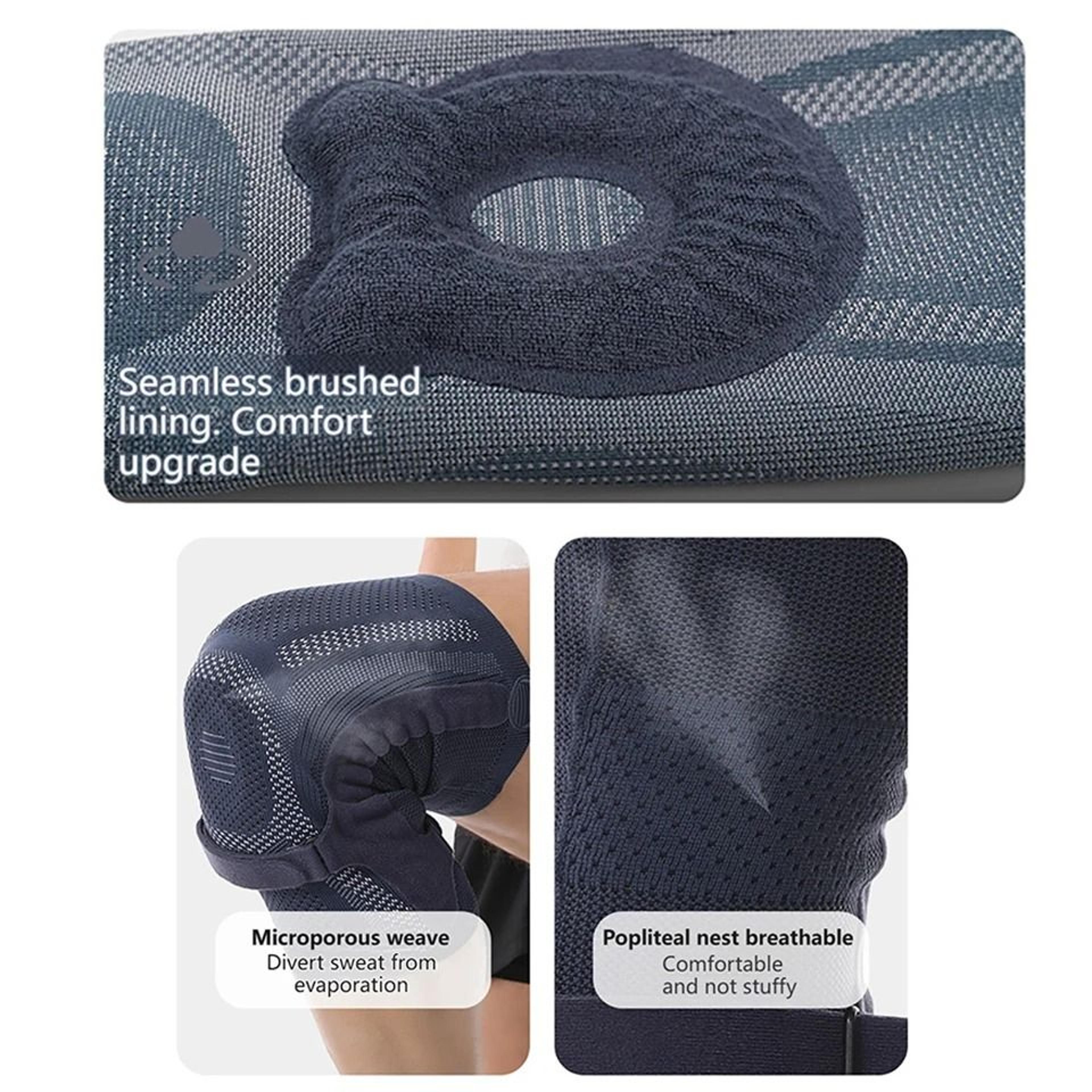 Knee Compression Sleeve With Patella Cushion  Dual Side Stabilizers 5