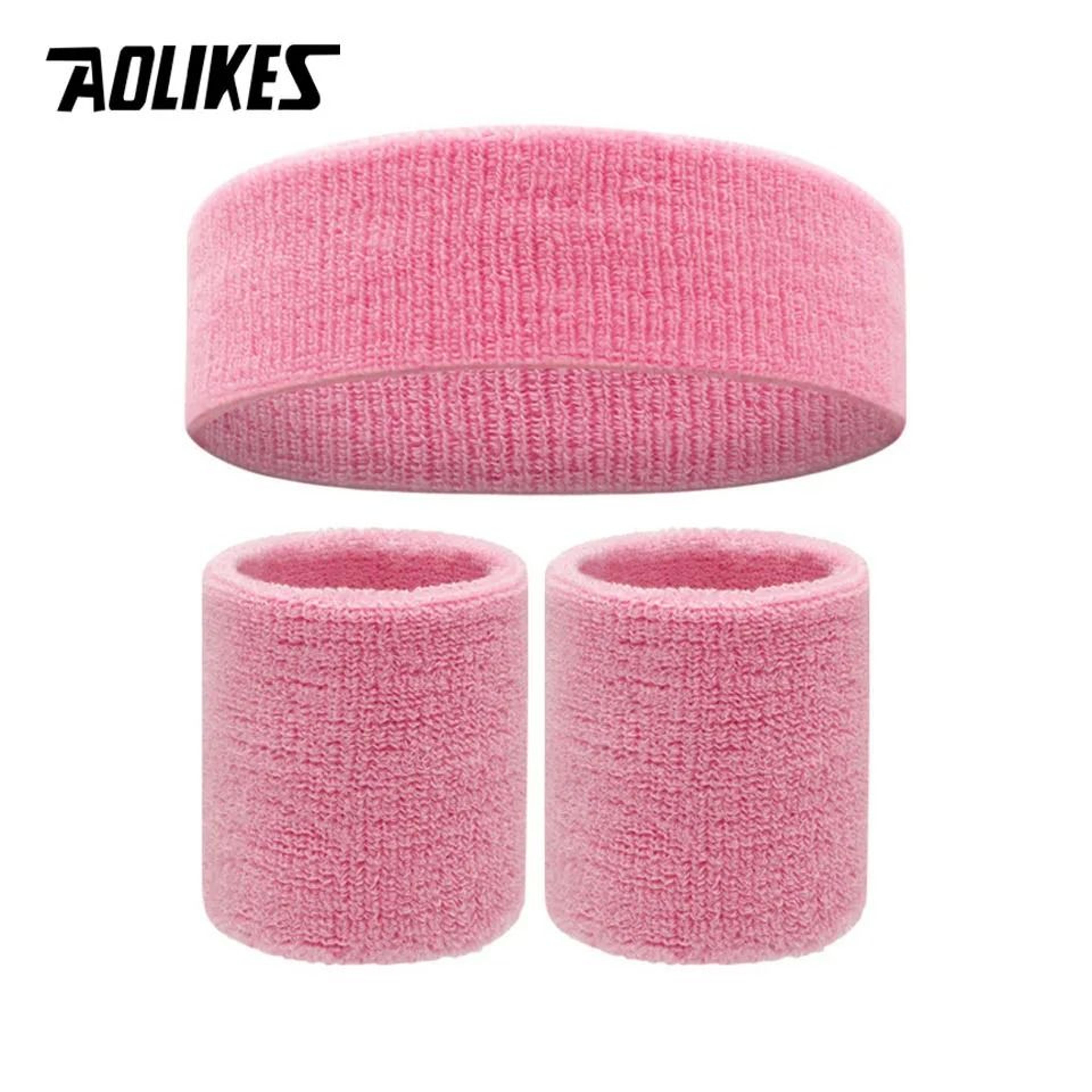 Premium Terry Cloth Sports Headband And Wristband Set 9