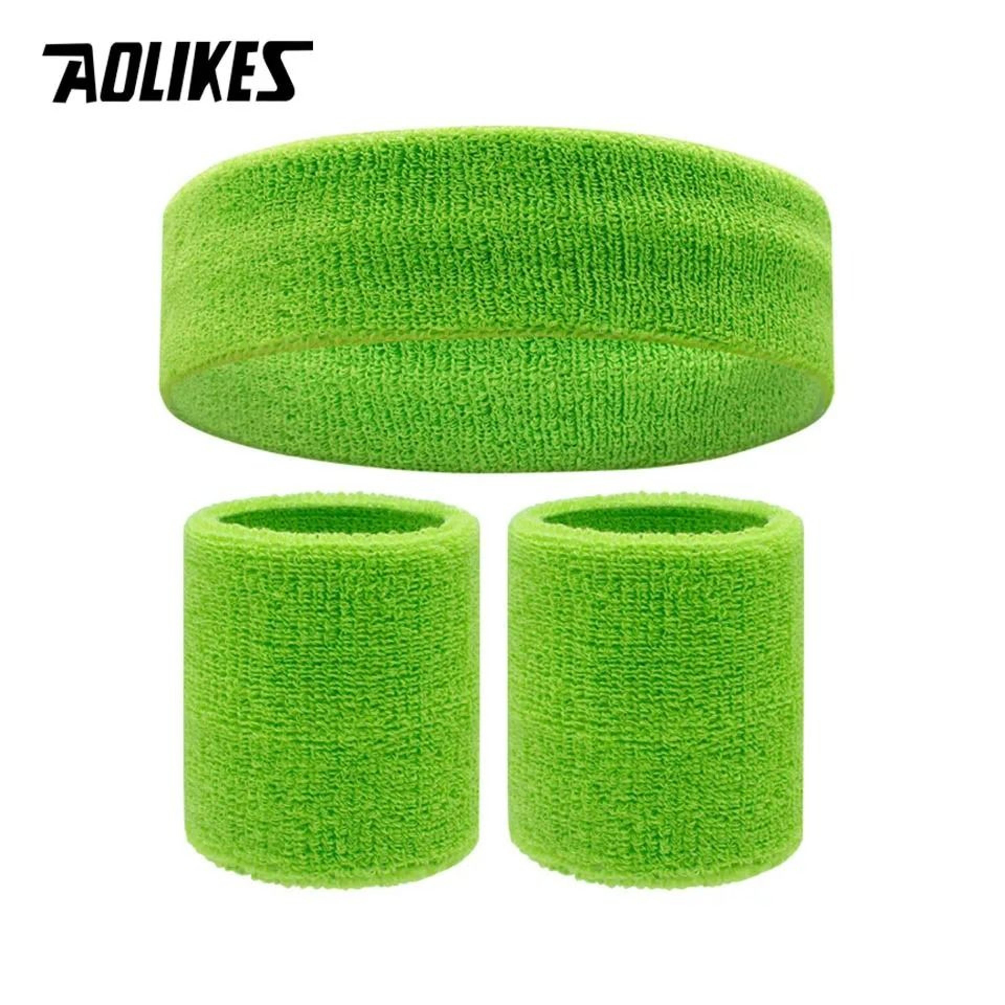 Premium Terry Cloth Sports Headband And Wristband Set 11