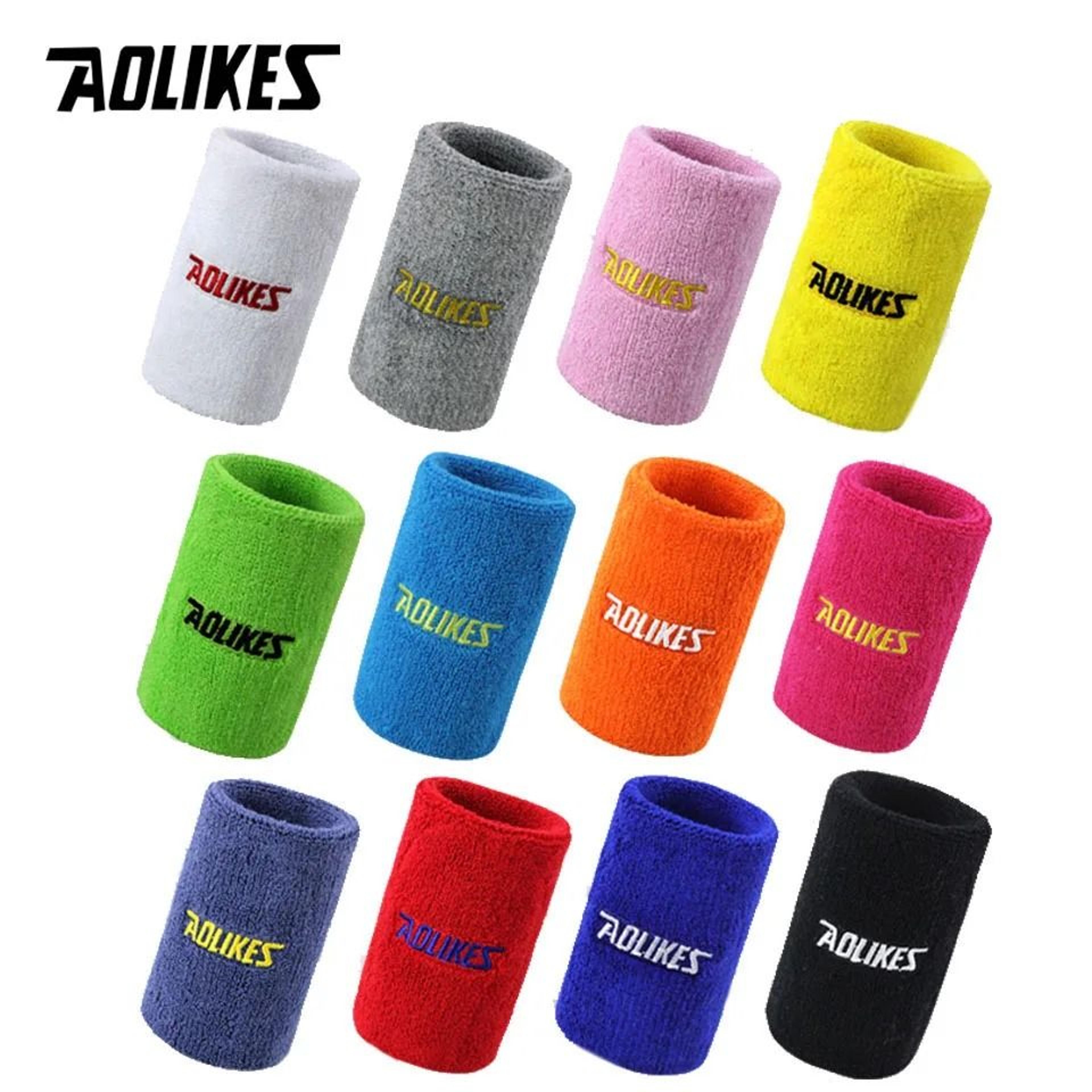 HighAbsorbency Cotton Terry Cloth Sports Wristbands 2