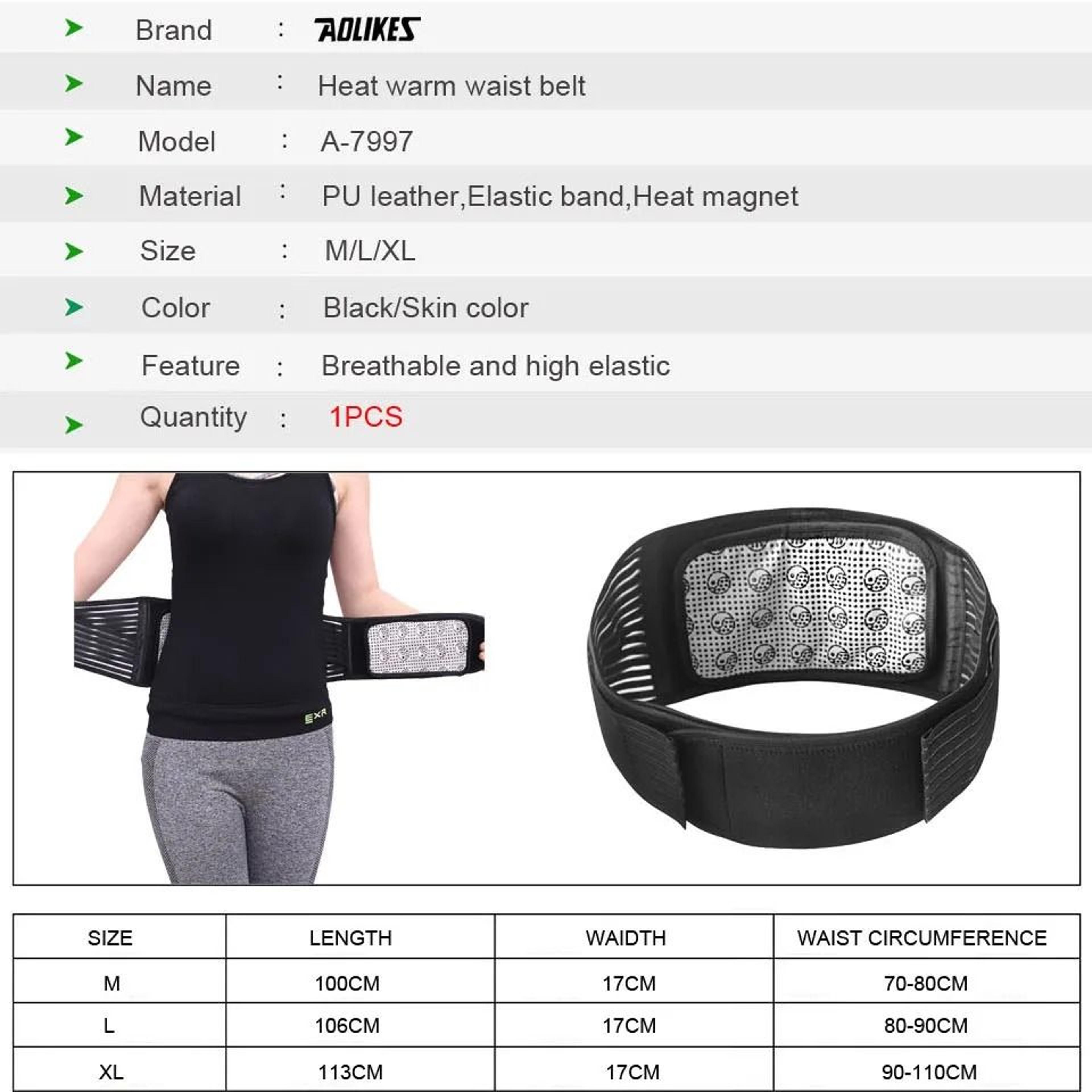 SelfHeating Magnetic Lumbar Back Support Belt 5