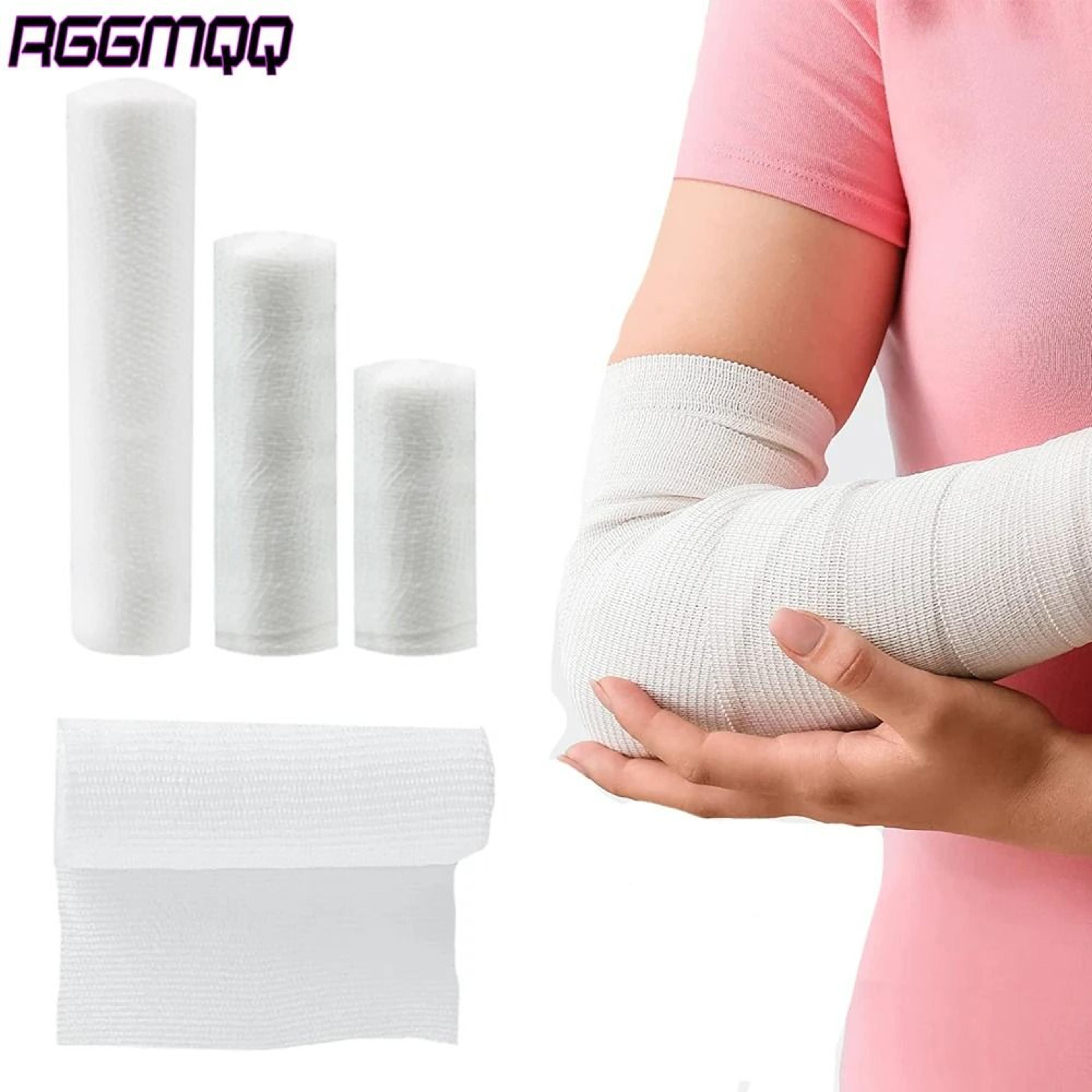 premium medical stretch gauze bandage rolls (4 rolls)