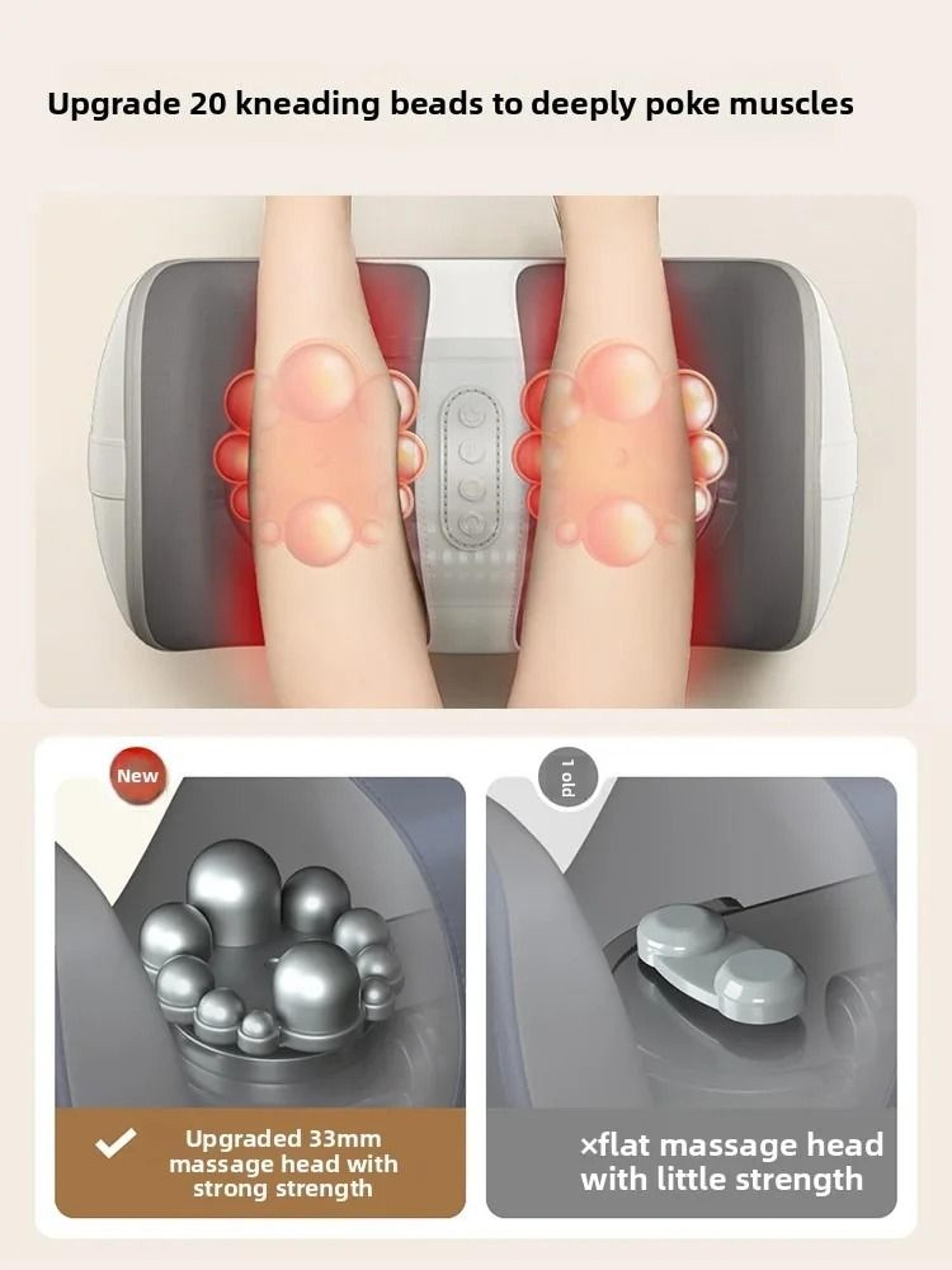 Ergonomic Mini Foam Foot  Calf Massager With Heat  Shiatsu Kneading 4
