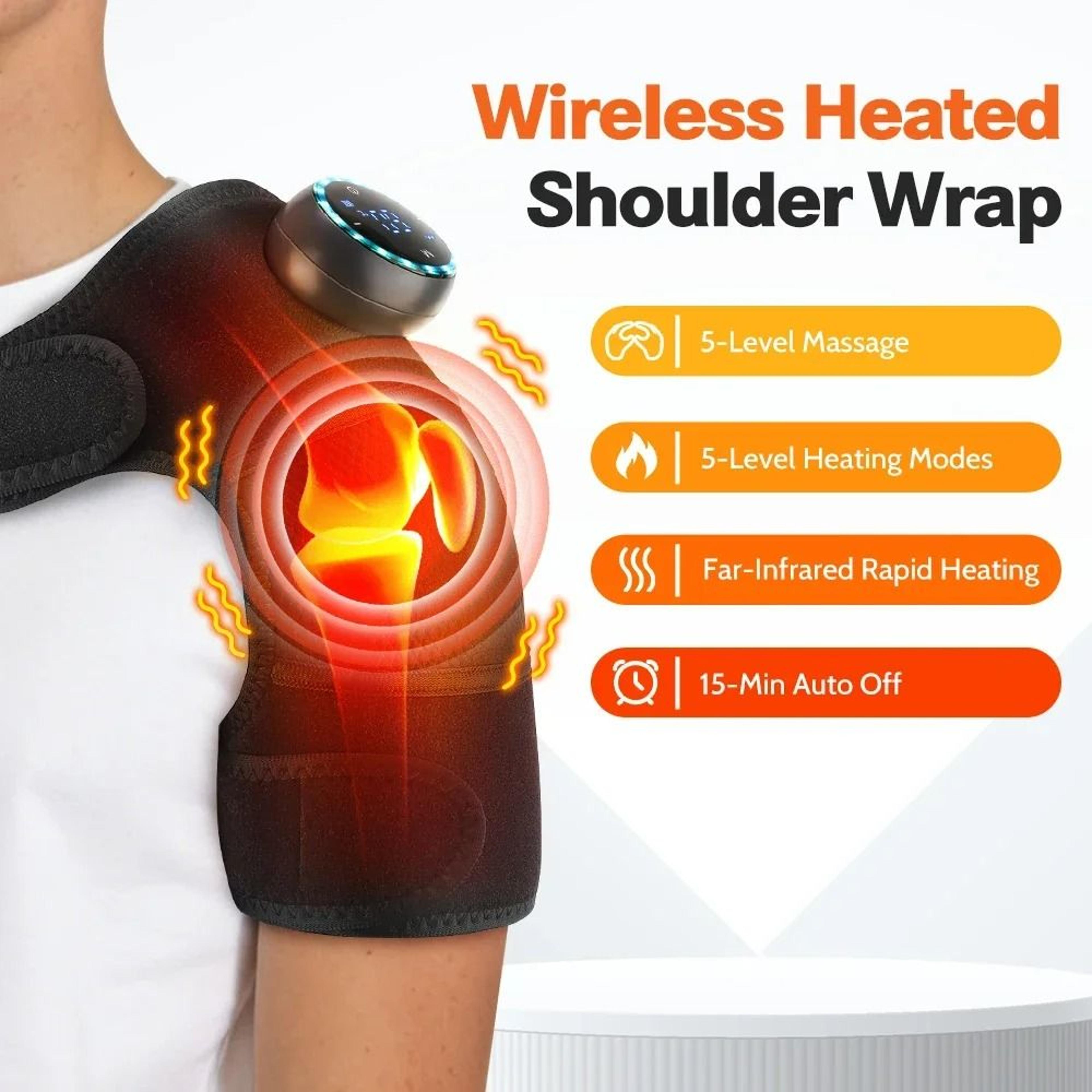 3in1 Cordless Heated Knee Shoulder  Elbow Massager 2