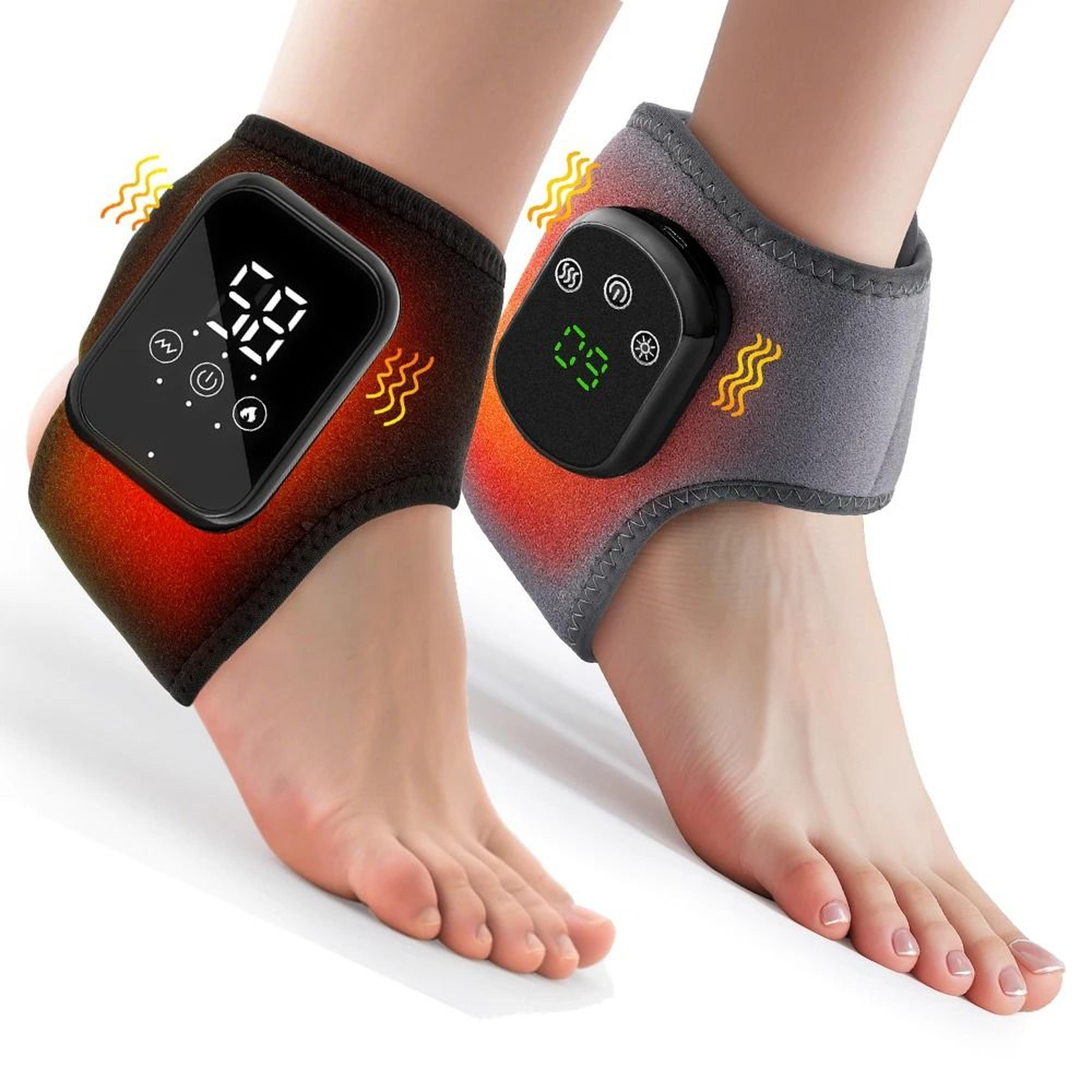 Cordless Electric Ankle Massager With Infrared Heat  Vibration 1