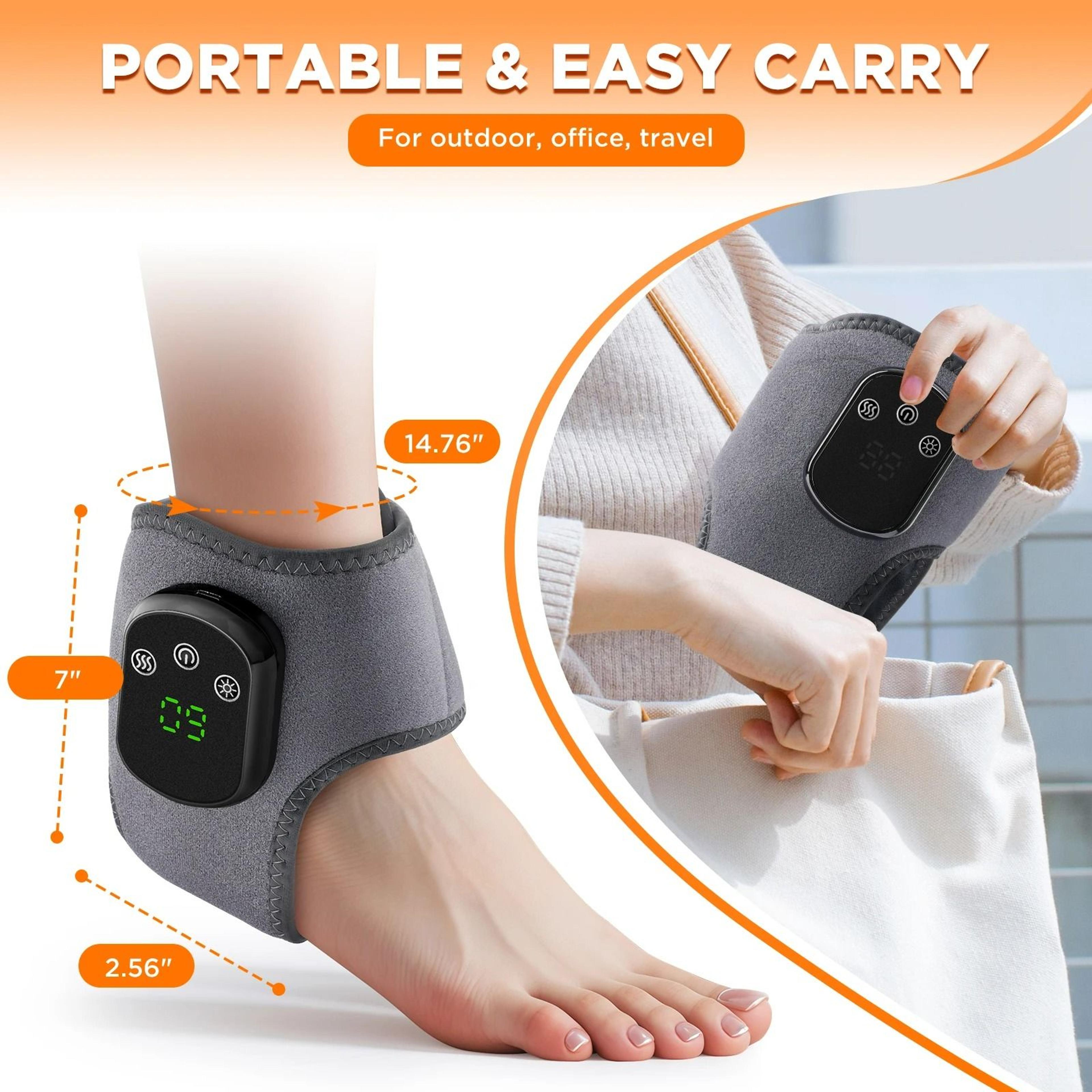 Cordless Electric Ankle Massager With Infrared Heat  Vibration 6