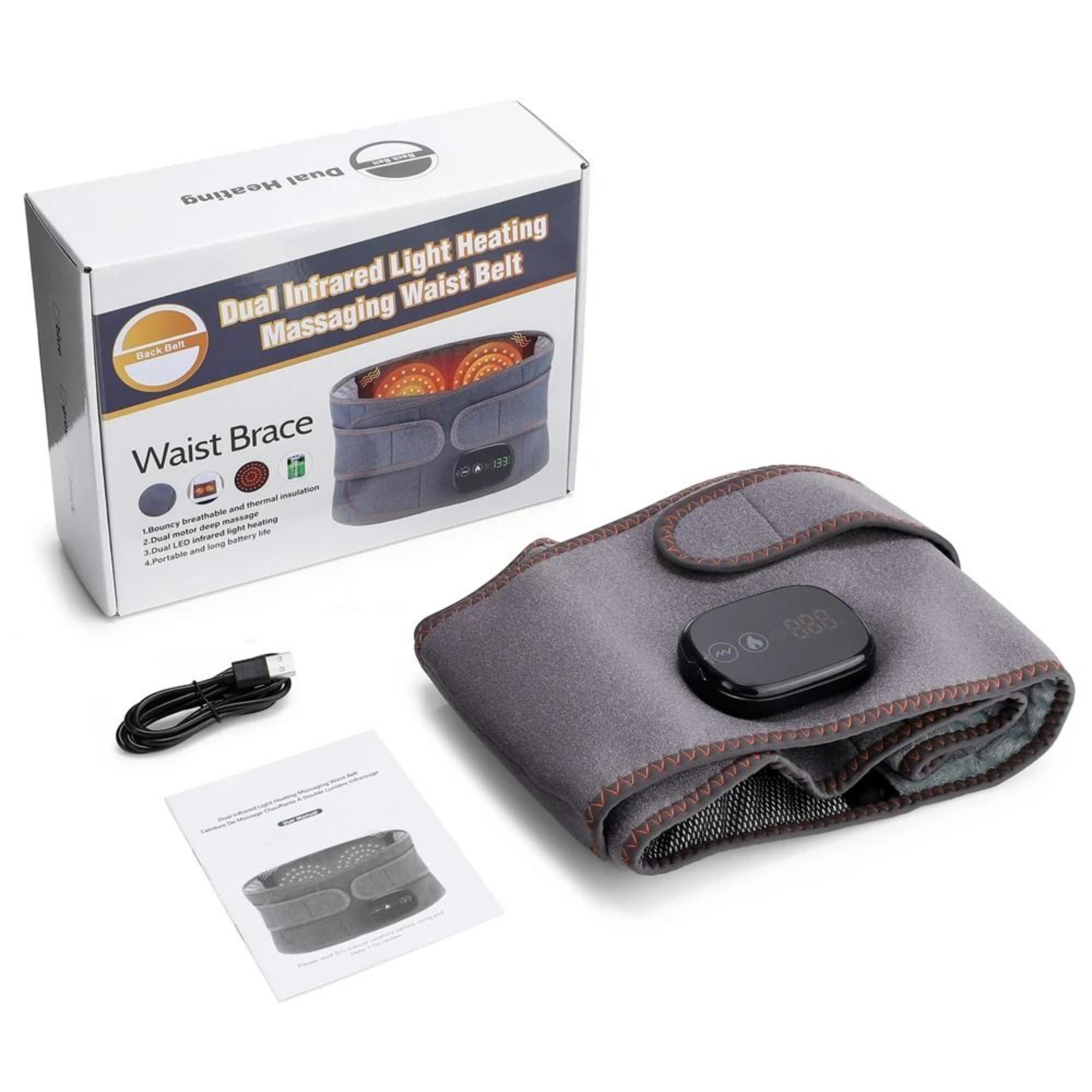 Cordless Electric Waist Massager With Infrared Heat  Vibration 7