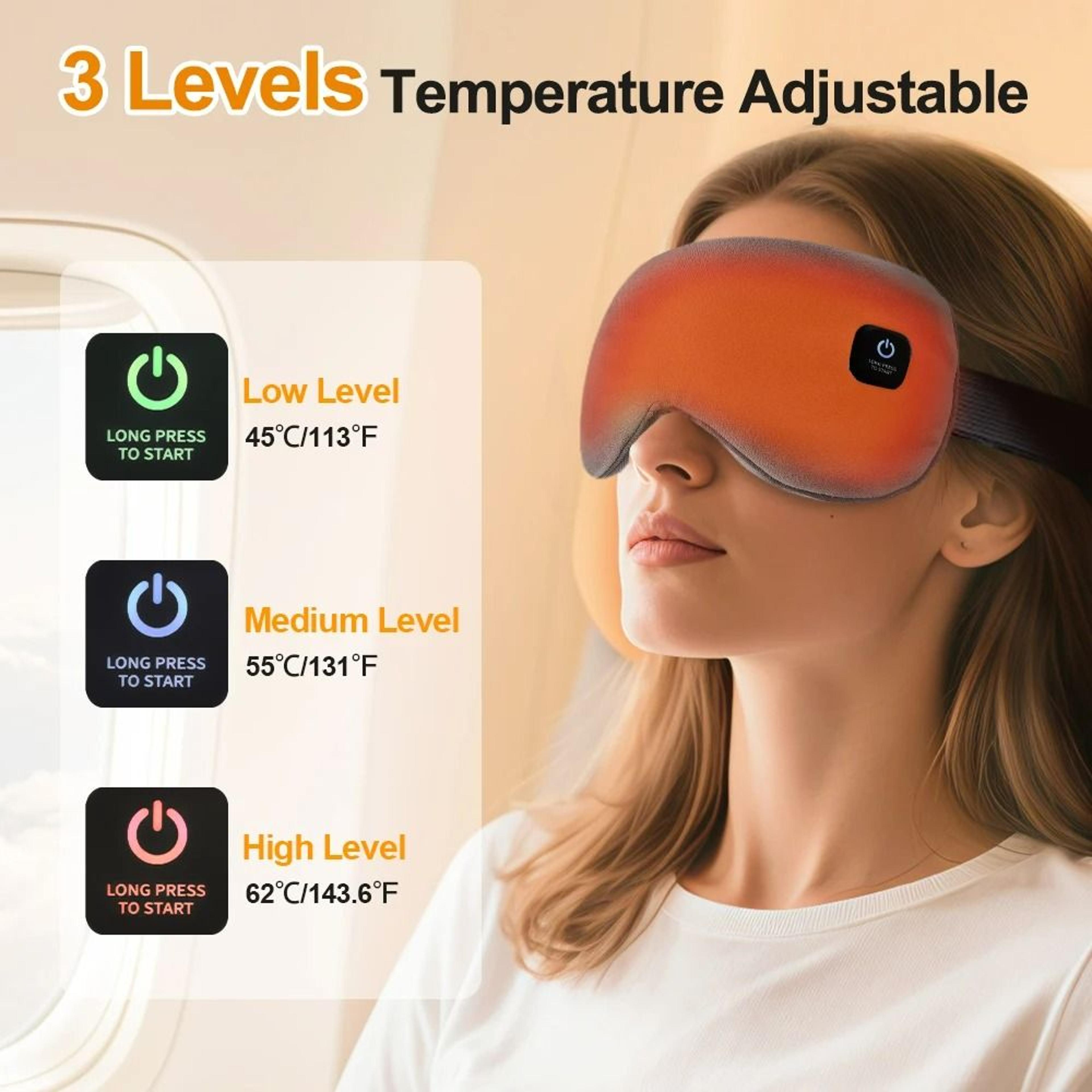 Heated Eye Mask For Dry Eyes  Warm Compress Relaxation 3