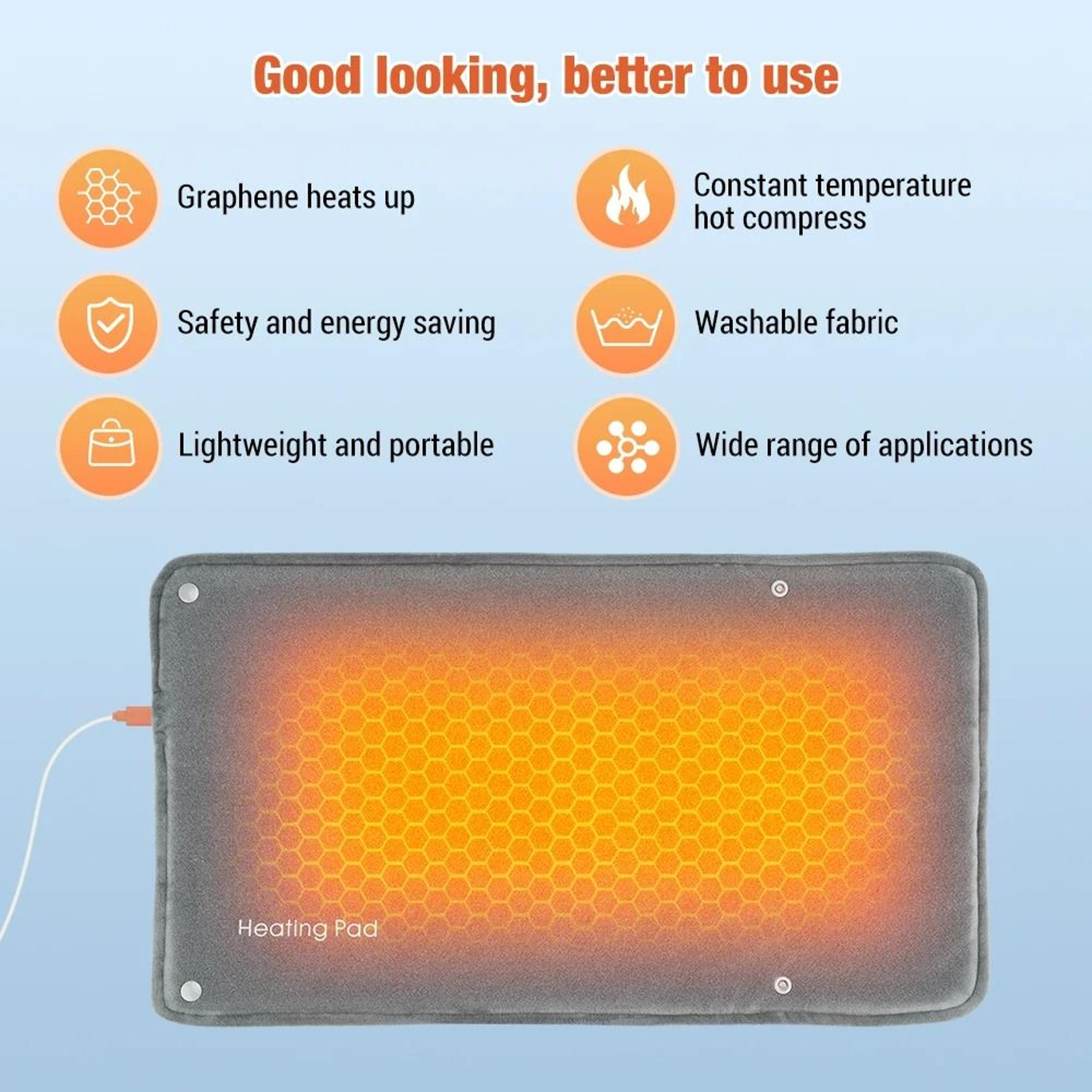 USB Waterproof Electric Heating Pad  Body Warmer Mat 2