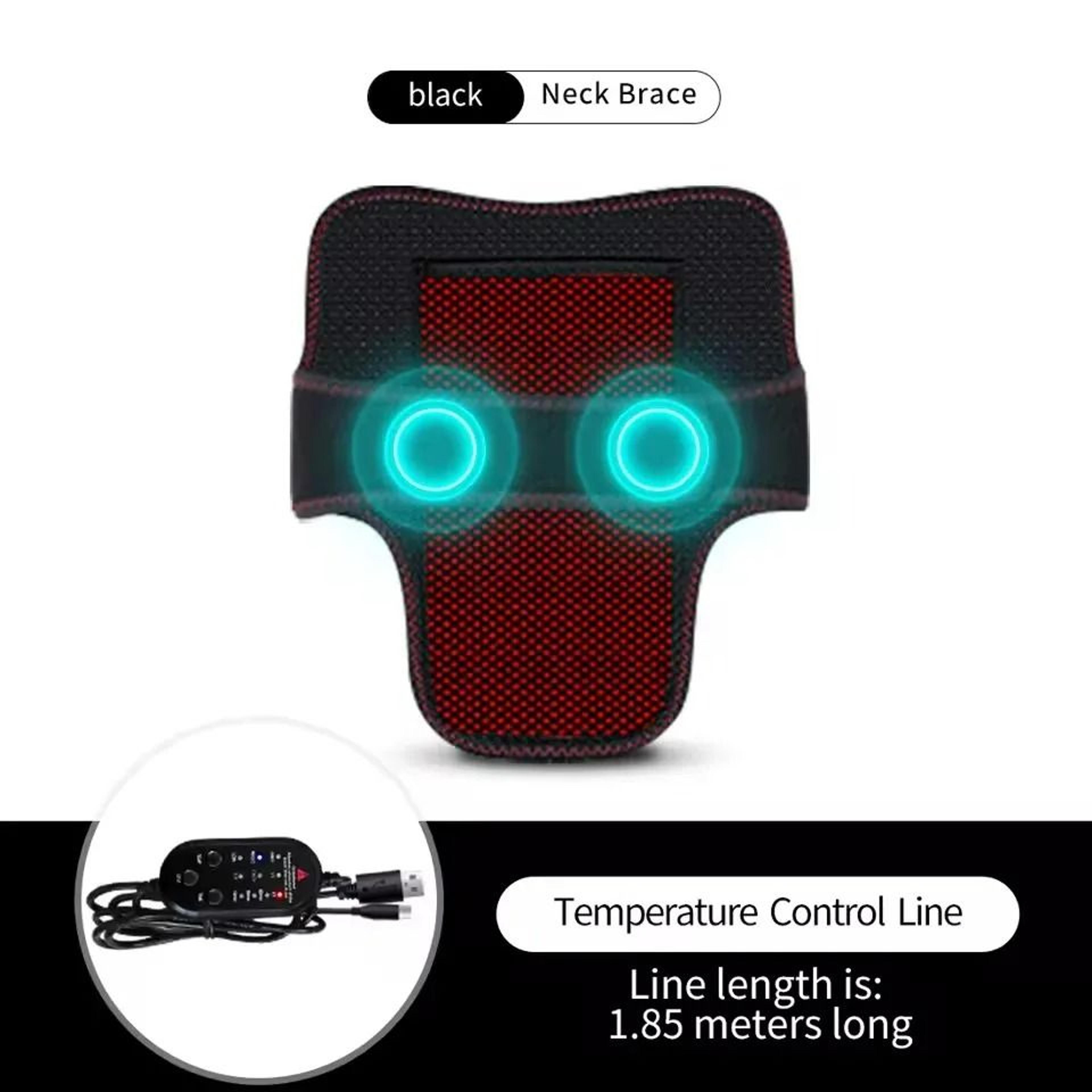 Electric Heated Neck Massager Brace With 3 Temperature Levels 7