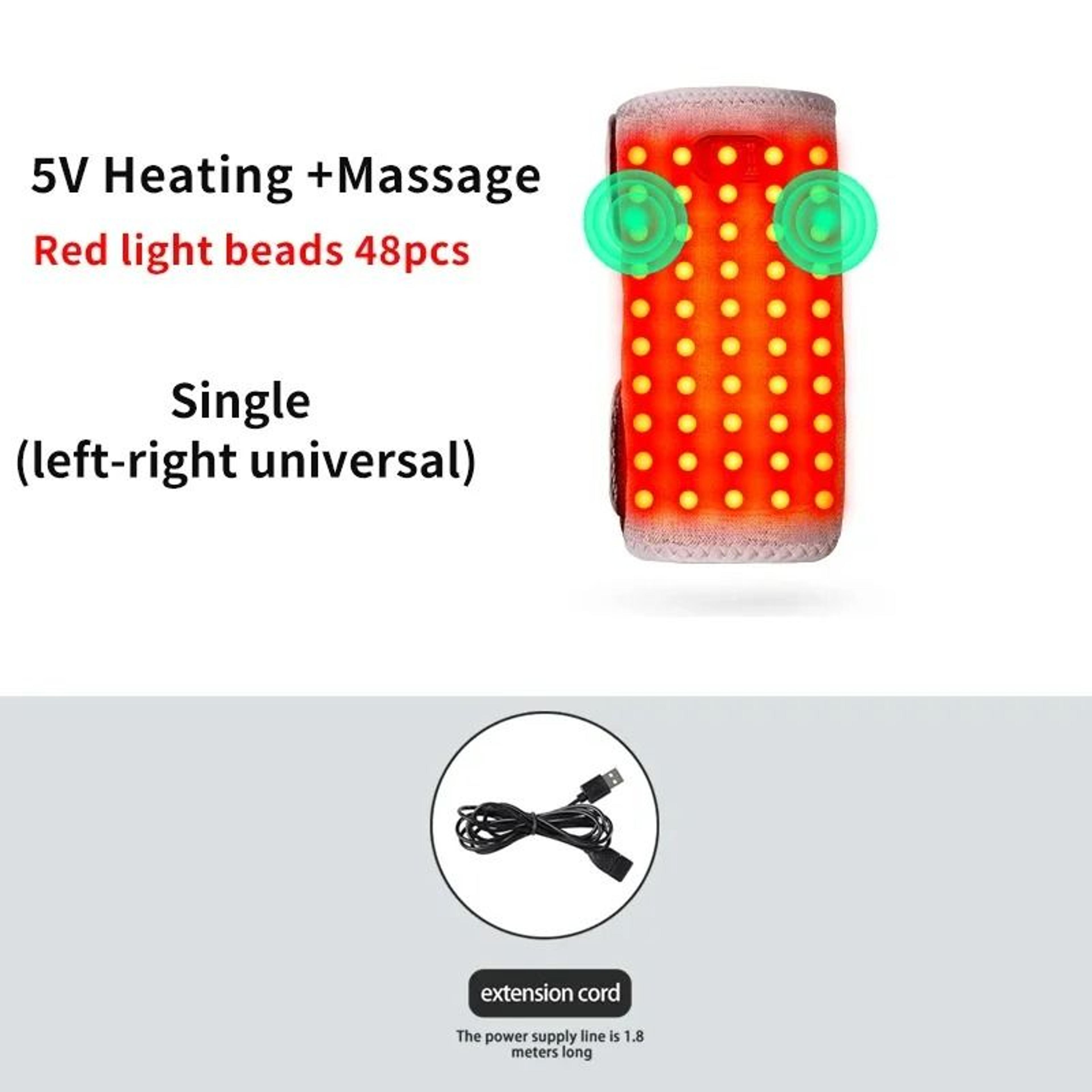 Red Light Heated Arm Wrap With Vibration Massager 7