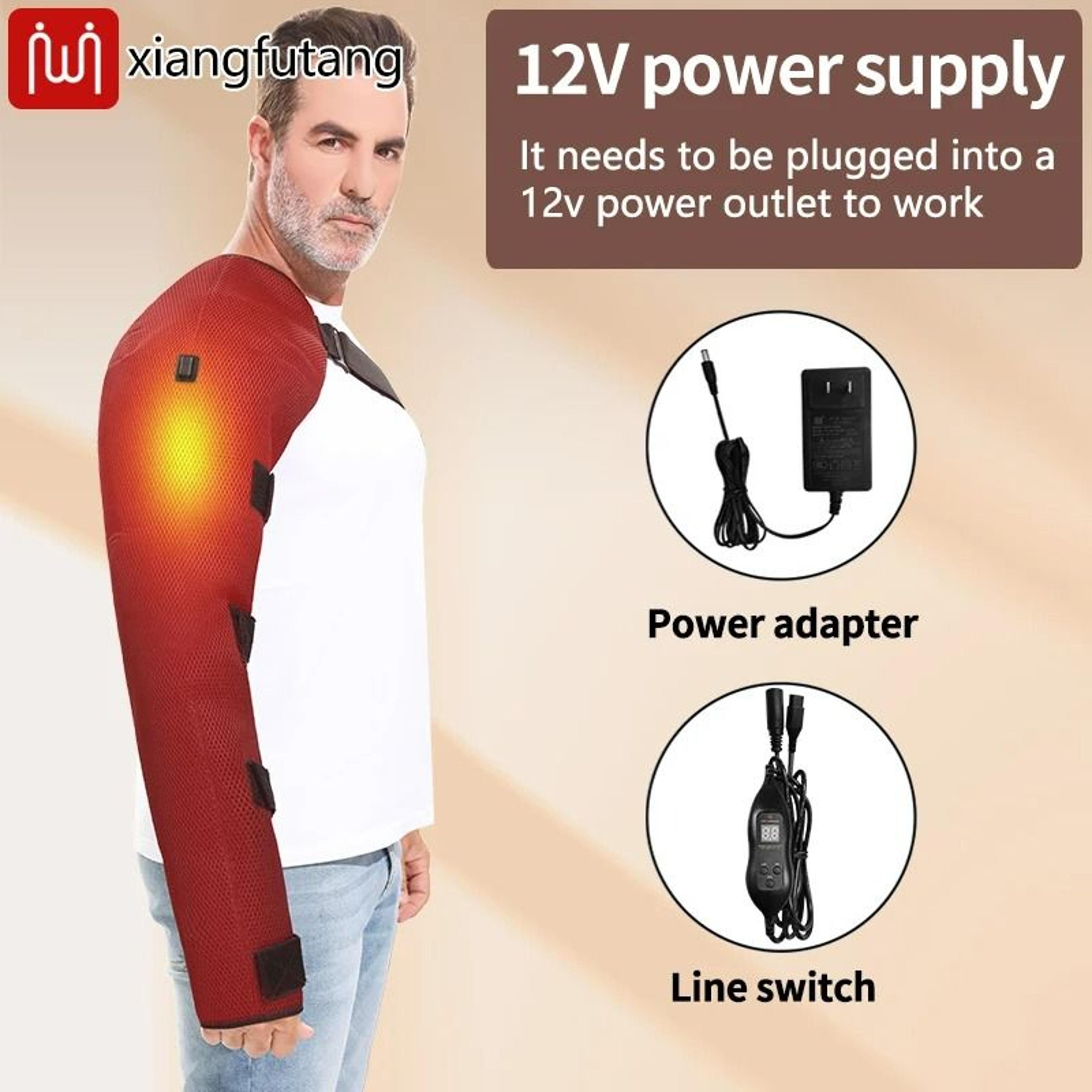 Long Arm Heating Pad With Vibration Massager For Shoulder Arm Elbow  Wrist Relief 3