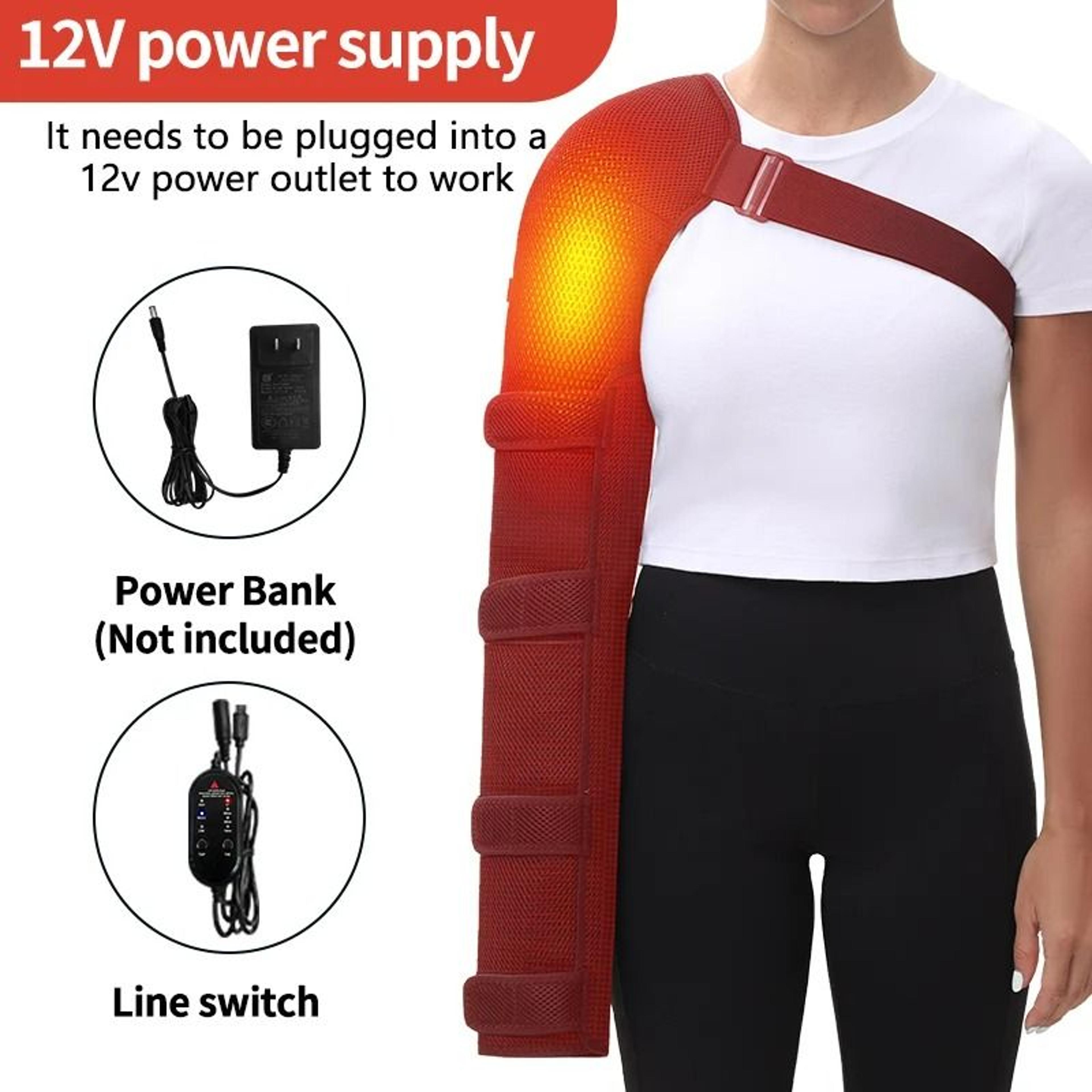 UltraLong Shoulder Arm  Hand Heating Pad With Vibration Massager 2