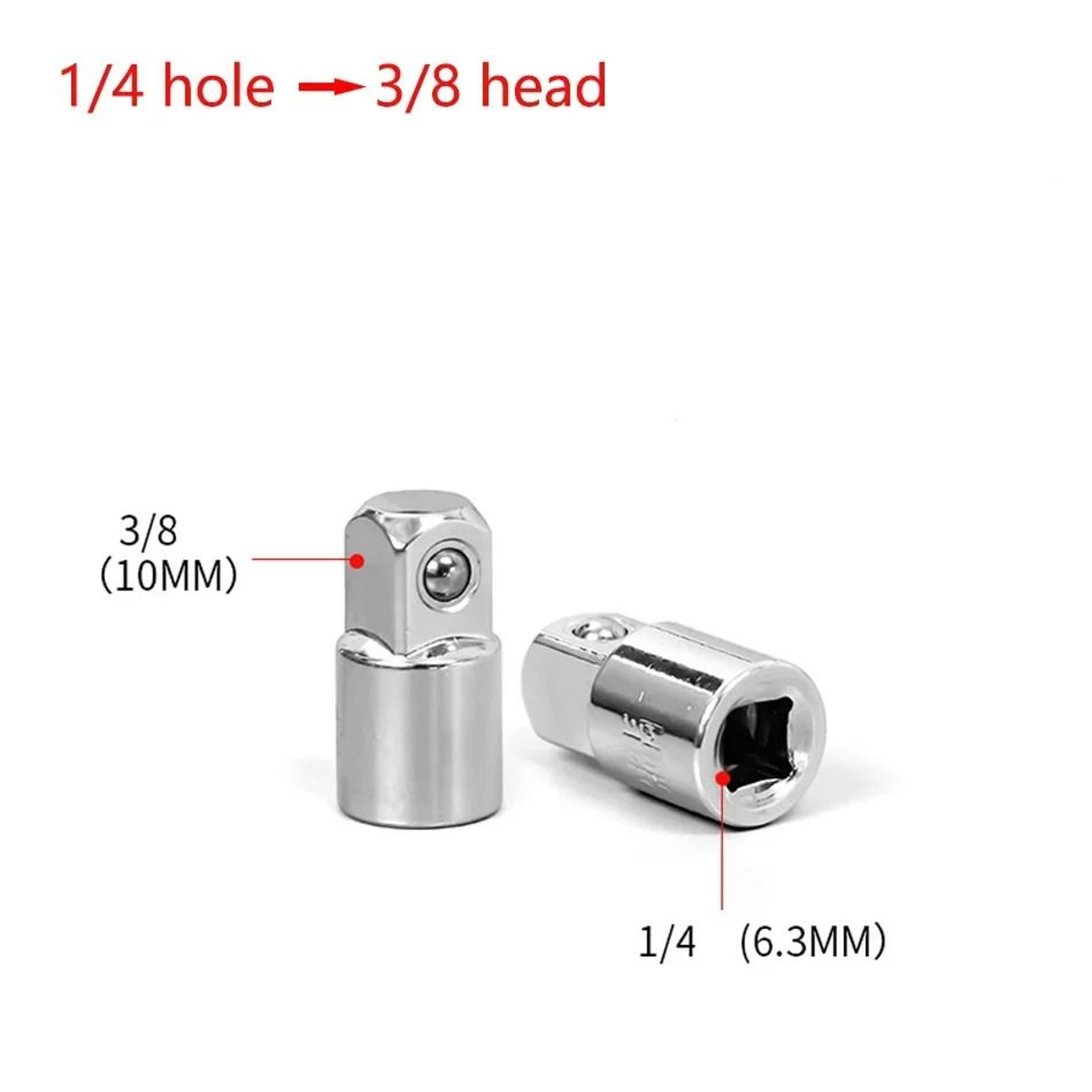 Chrome Vanadium Ratchet Wrench Socket Adapter  Drive Converter 11