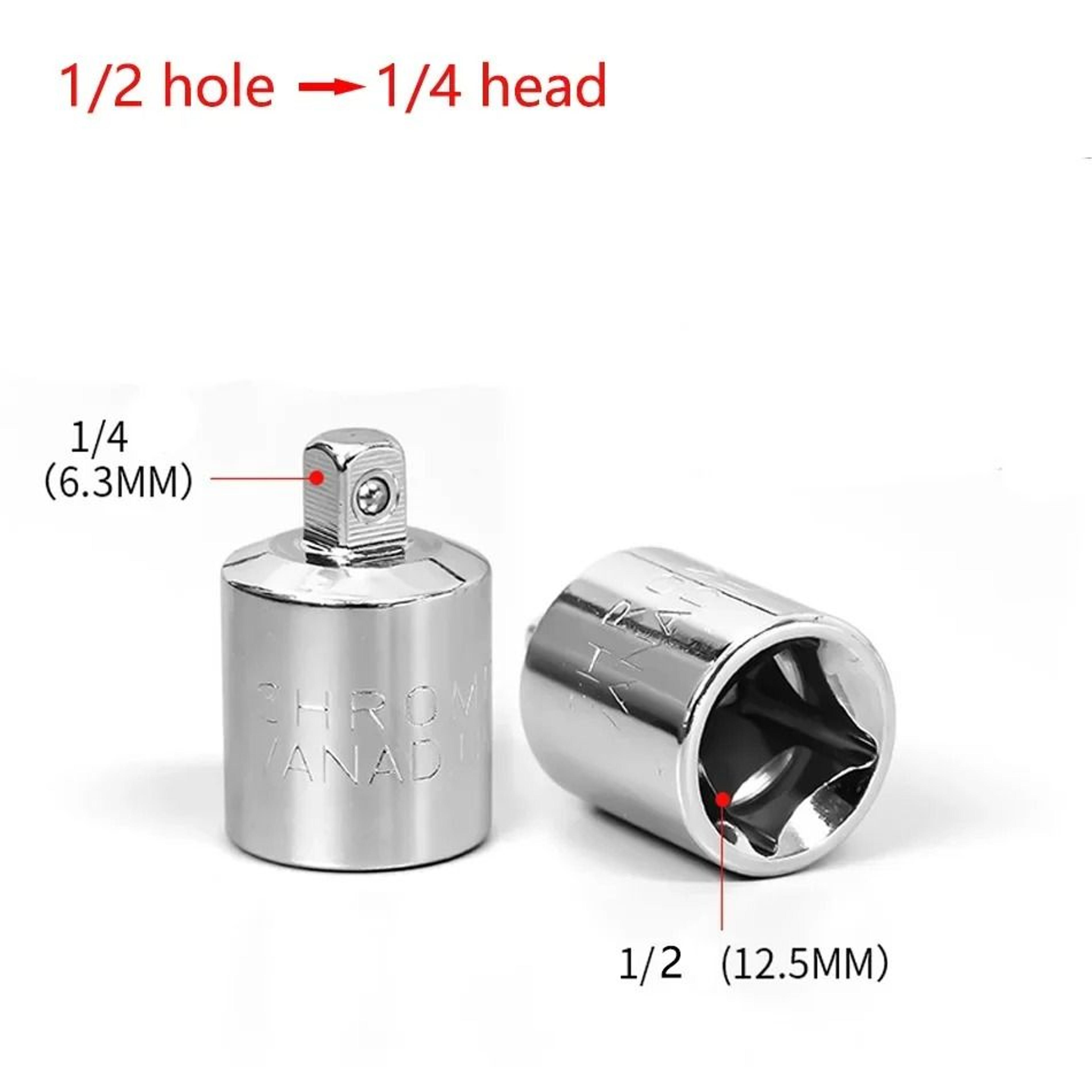 Chrome Vanadium Ratchet Wrench Socket Adapter  Drive Converter 7