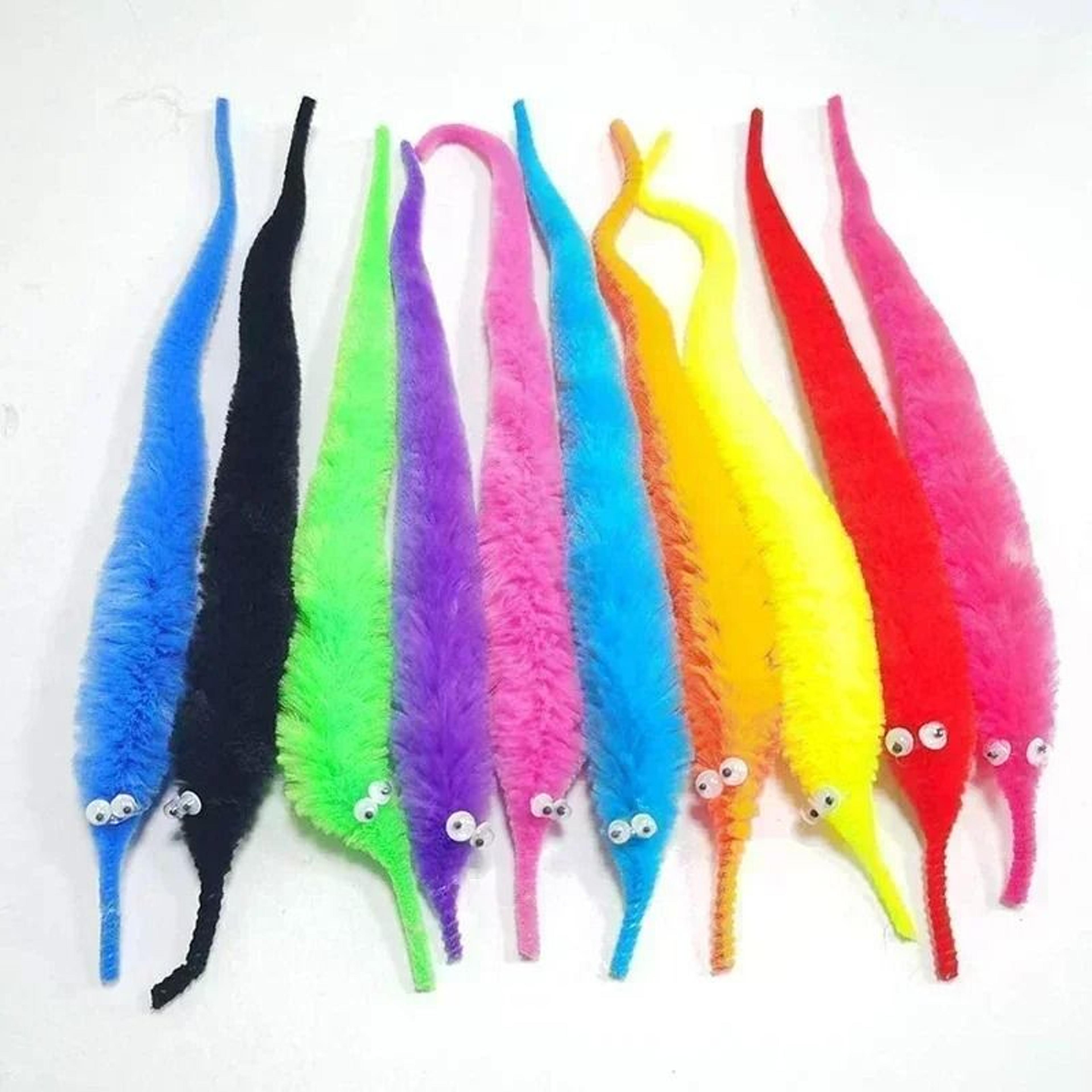 24Piece Twisty Worm Magic Toys  Interactive Cat Teasers 3