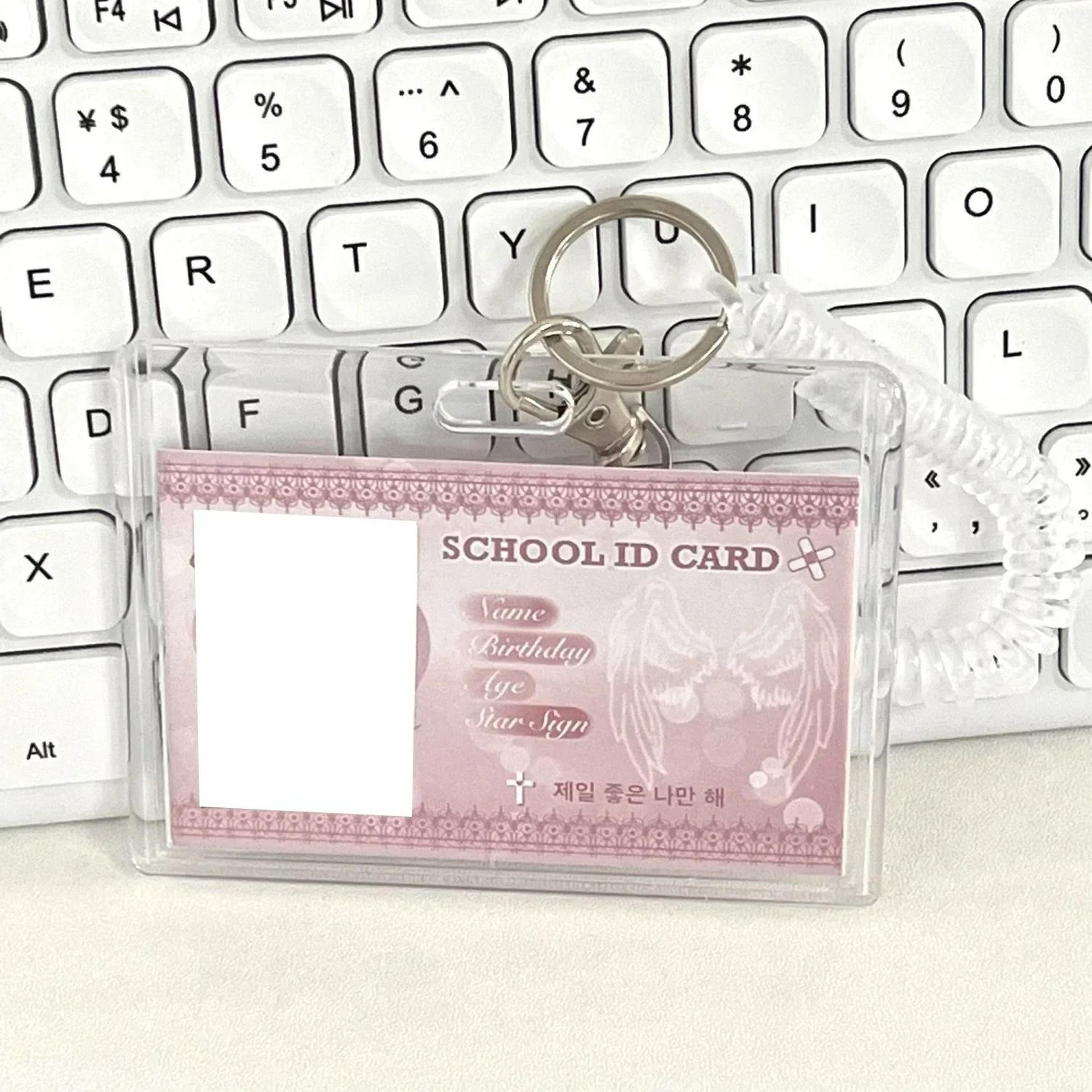 Clear Acrylic ID  Access Card Protective Sleeve 3