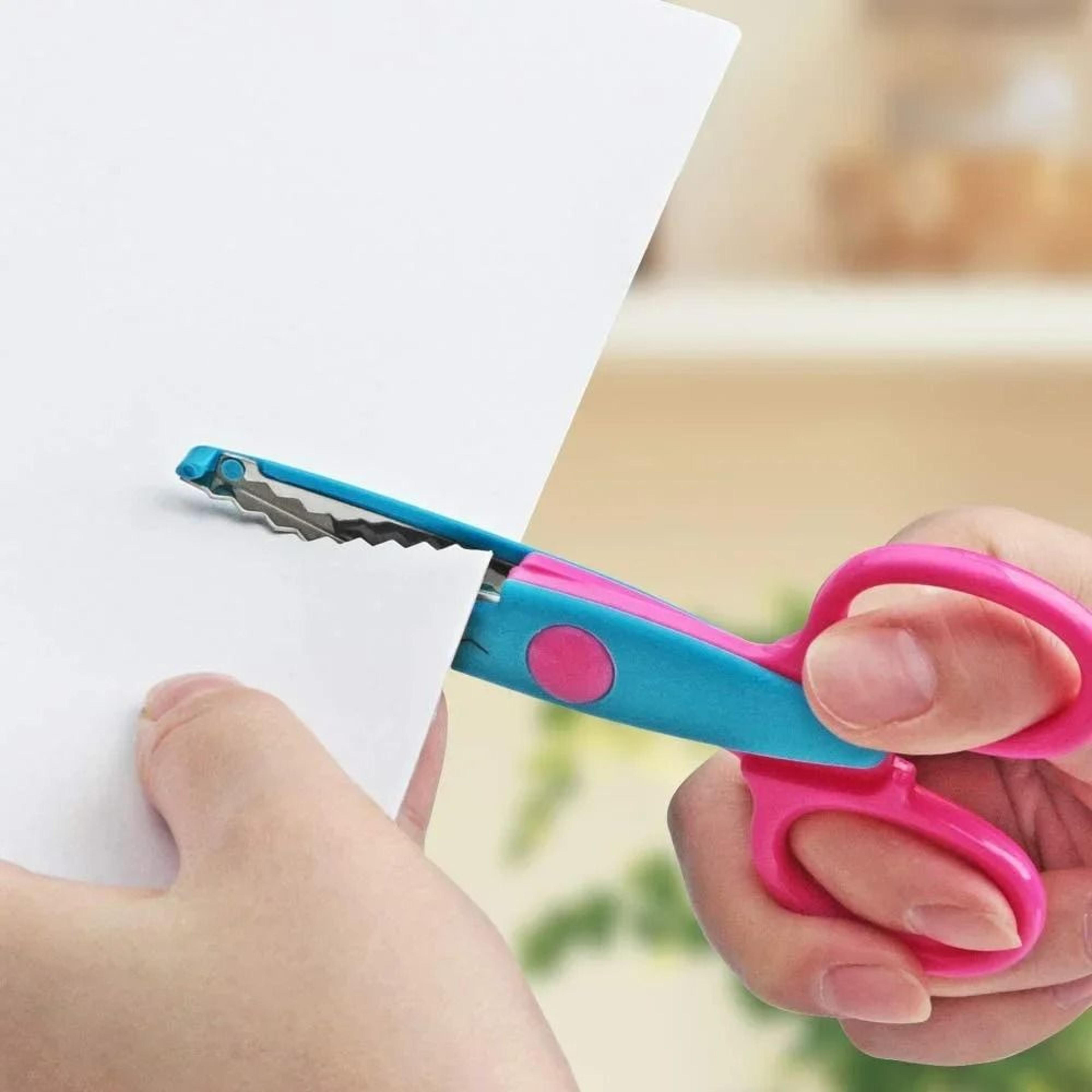 Student DIY Decorative Lace Edge Safety Scissors Set 3
