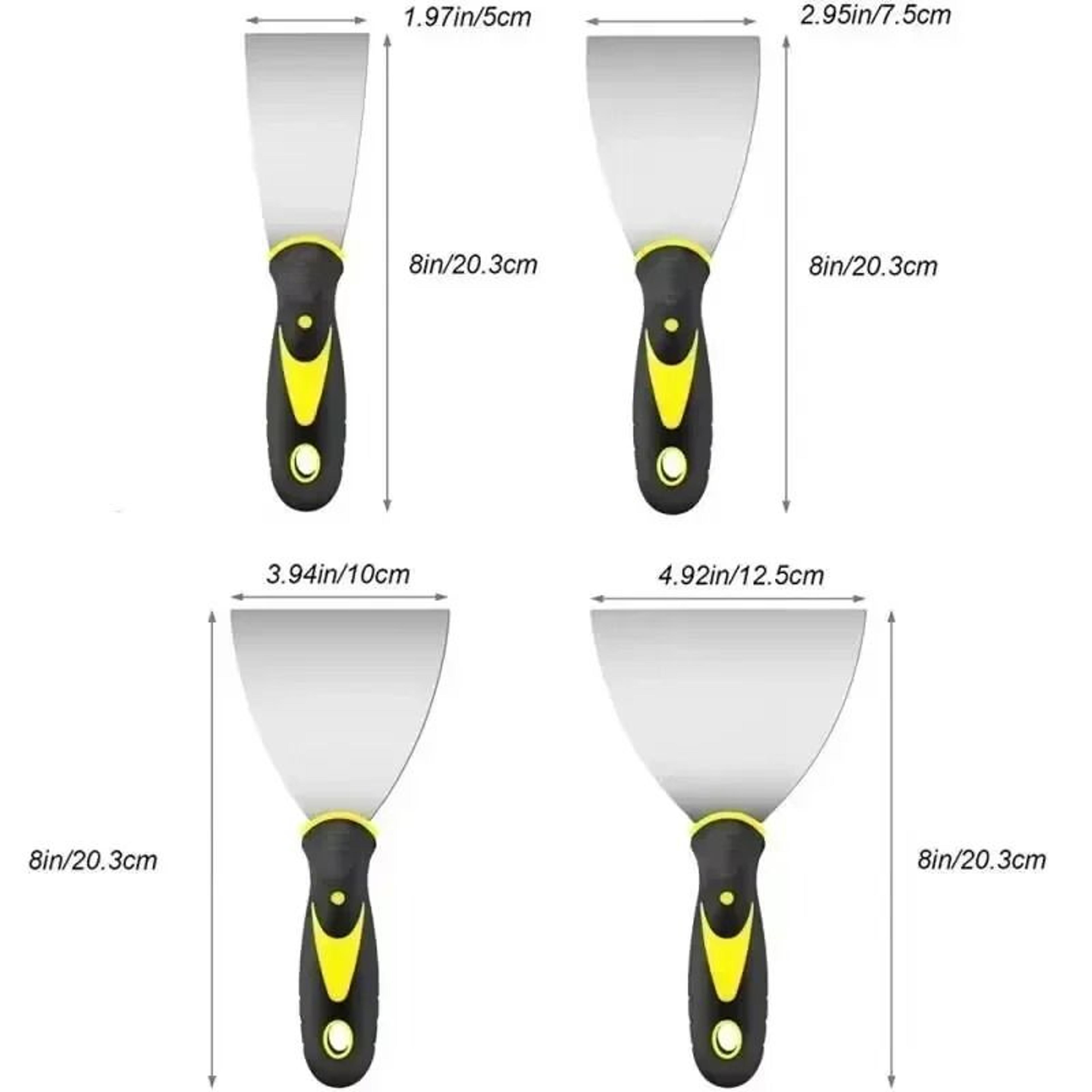 Stainless Steel Putty Knife  Scraper Set 1