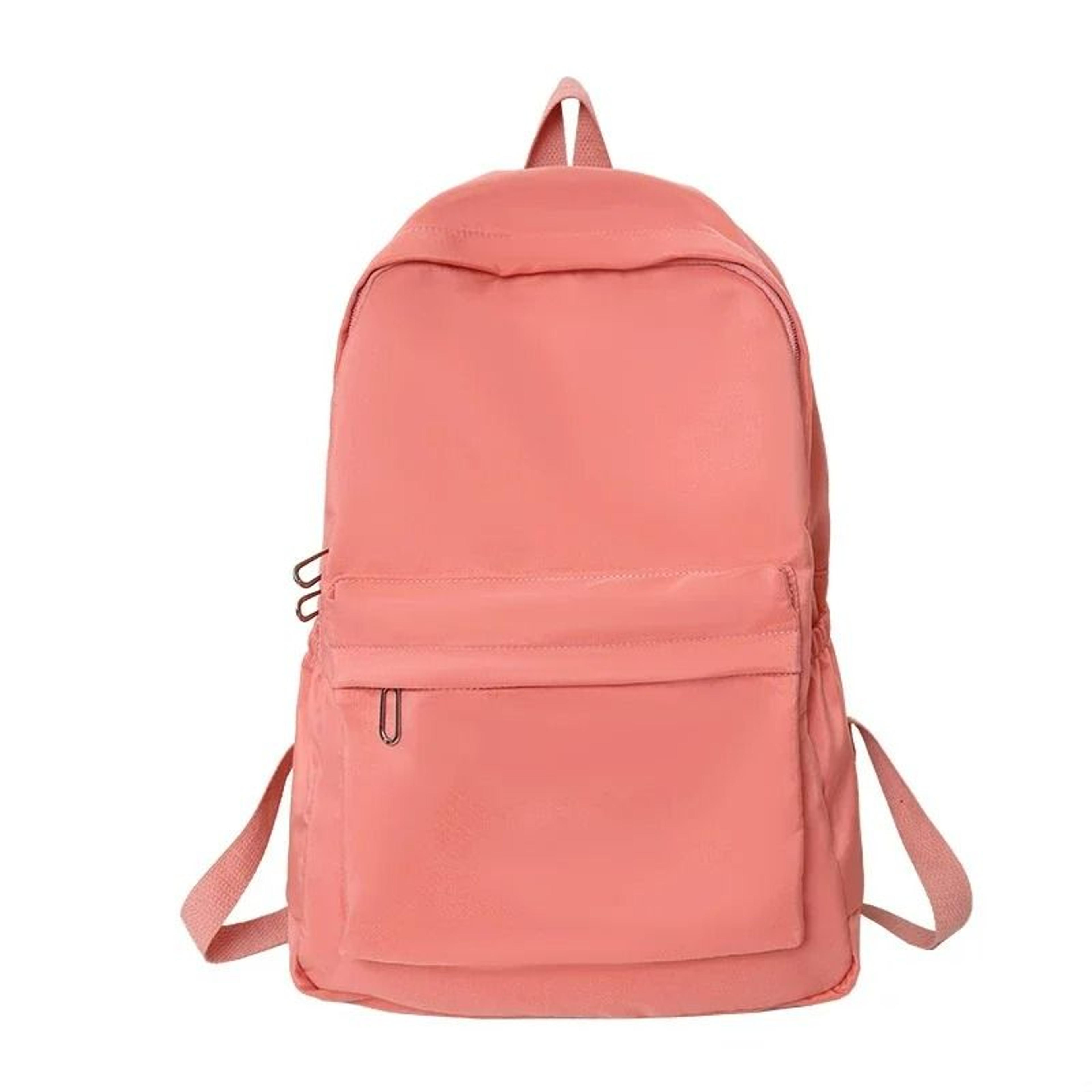 Simple Solid Color Casual Lightweight Backpack 10