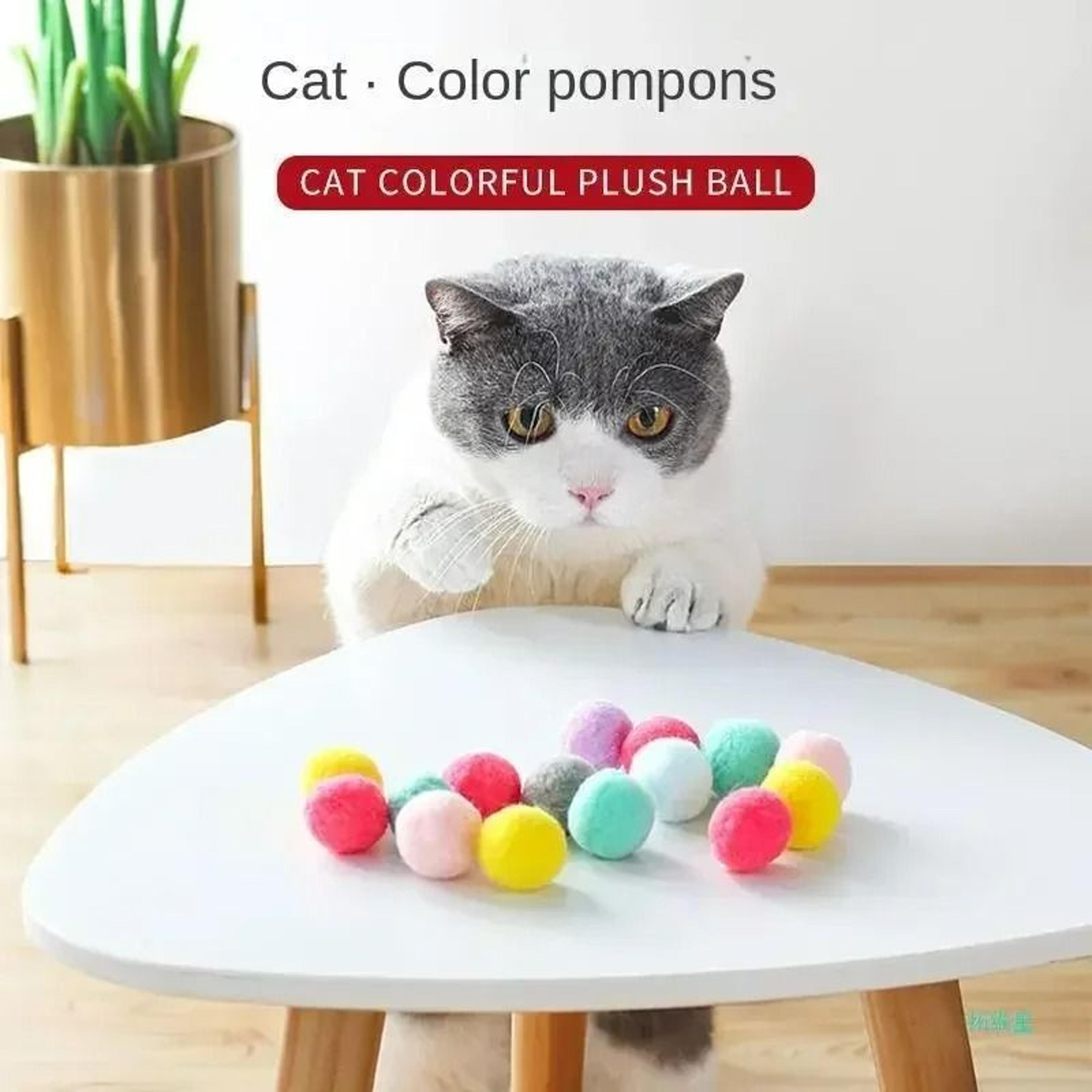 Interactive Plush Ball Launcher Gun Cat Toy Set 3