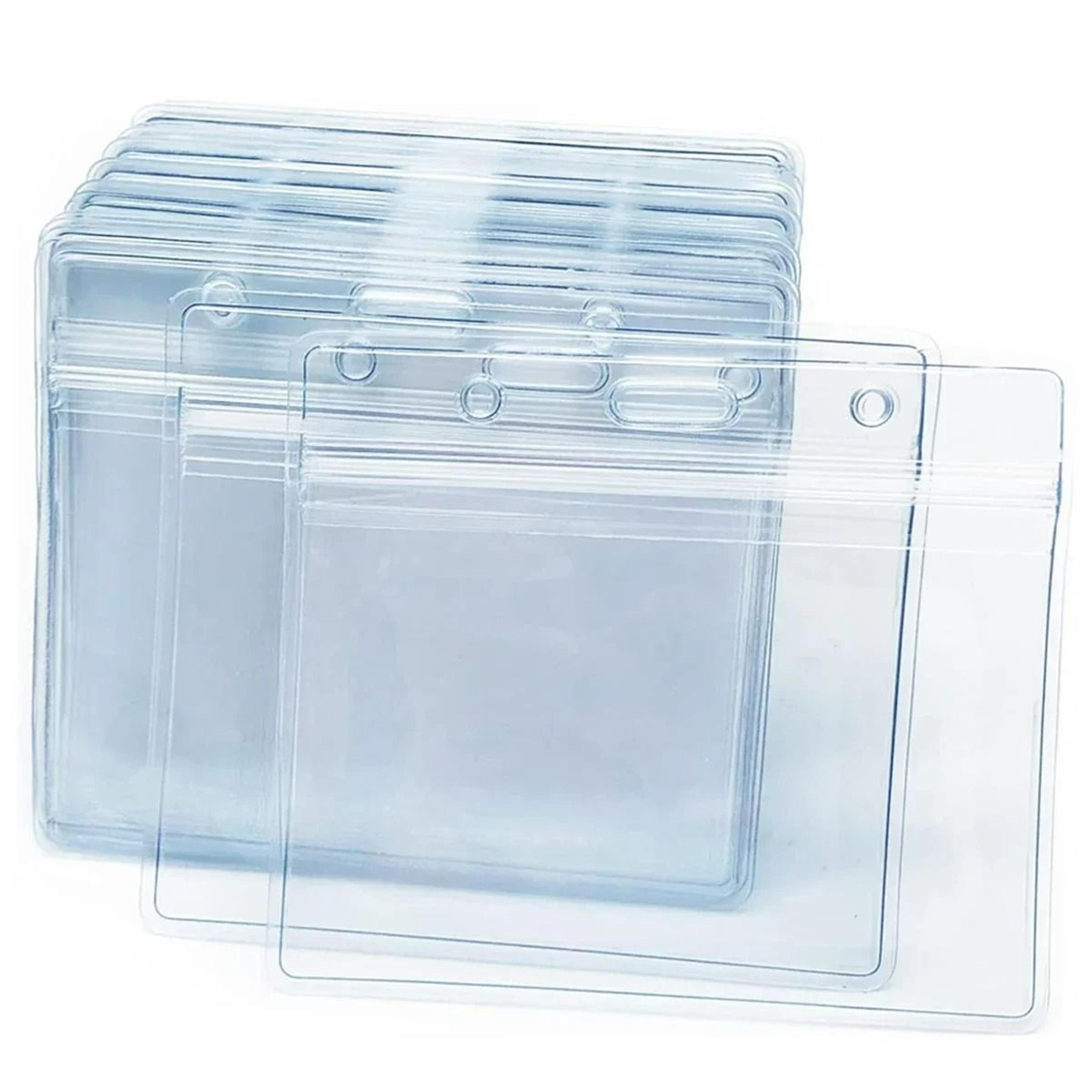 10Piece Waterproof Transparent ID Card  Badge Holder Set 7
