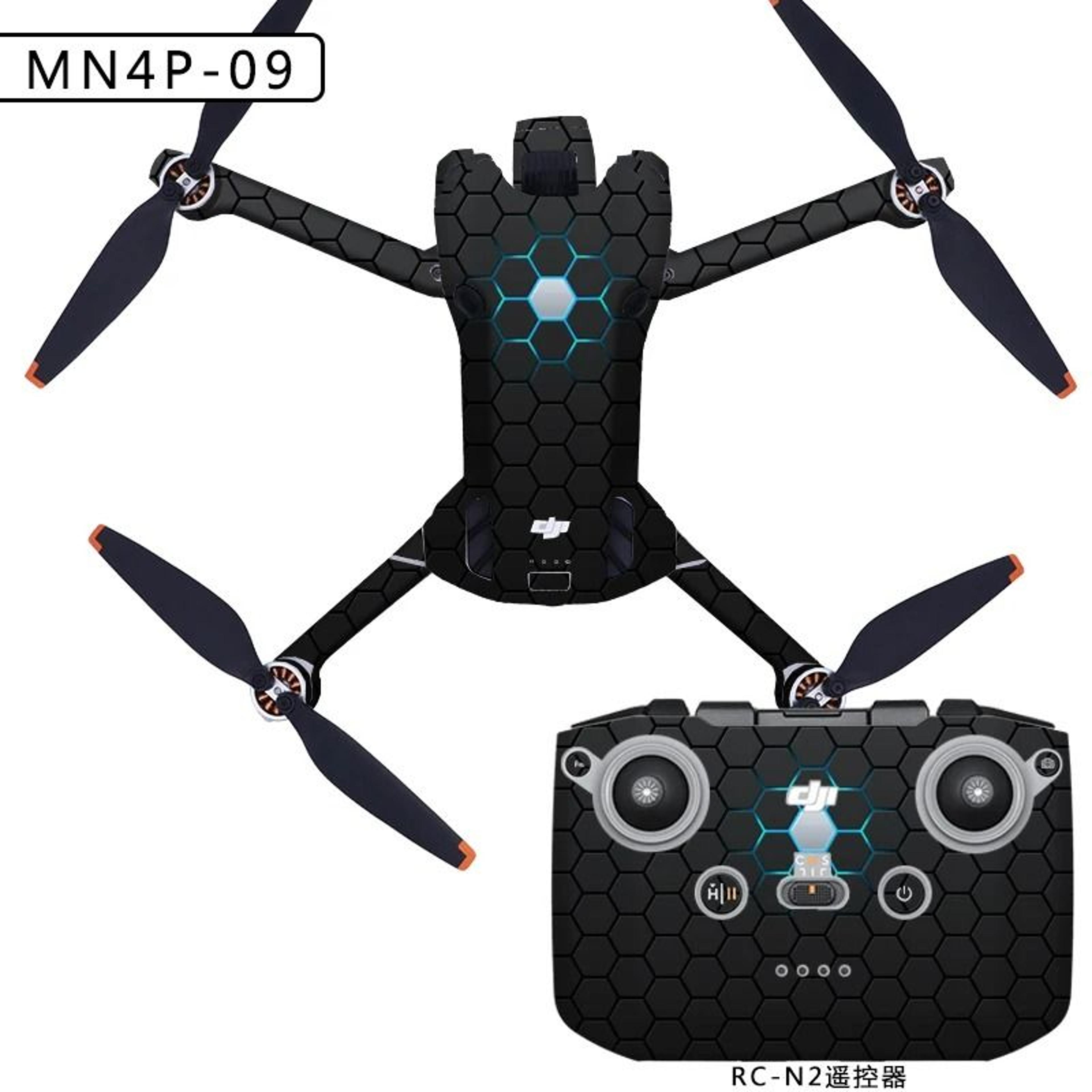 Full Wrap PVC Waterproof Protective Skin Decal Kit For DJI Mini 4 Pro  RC 2  RCN2 17