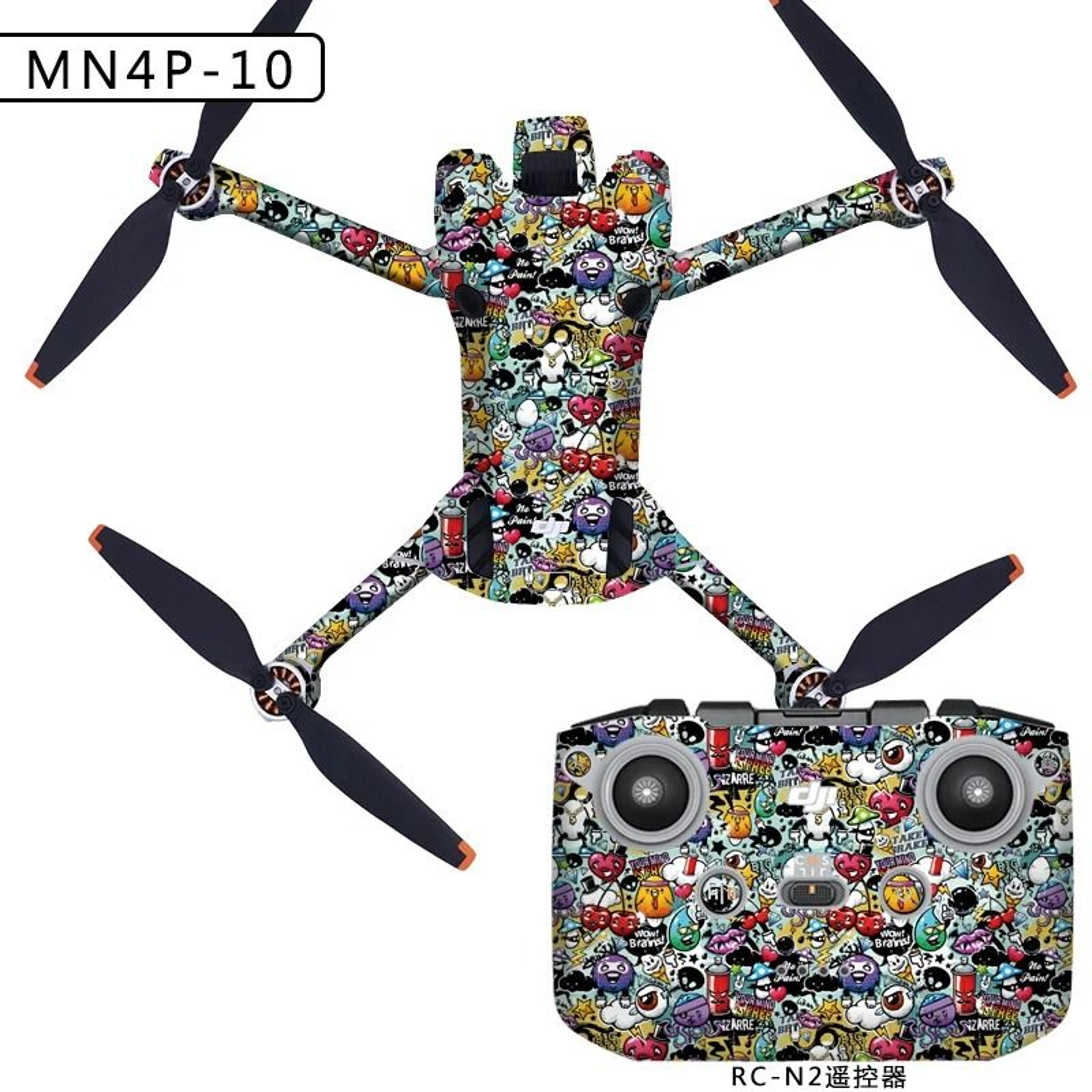 Full Wrap PVC Waterproof Protective Skin Decal Kit For DJI Mini 4 Pro  RC 2  RCN2 19