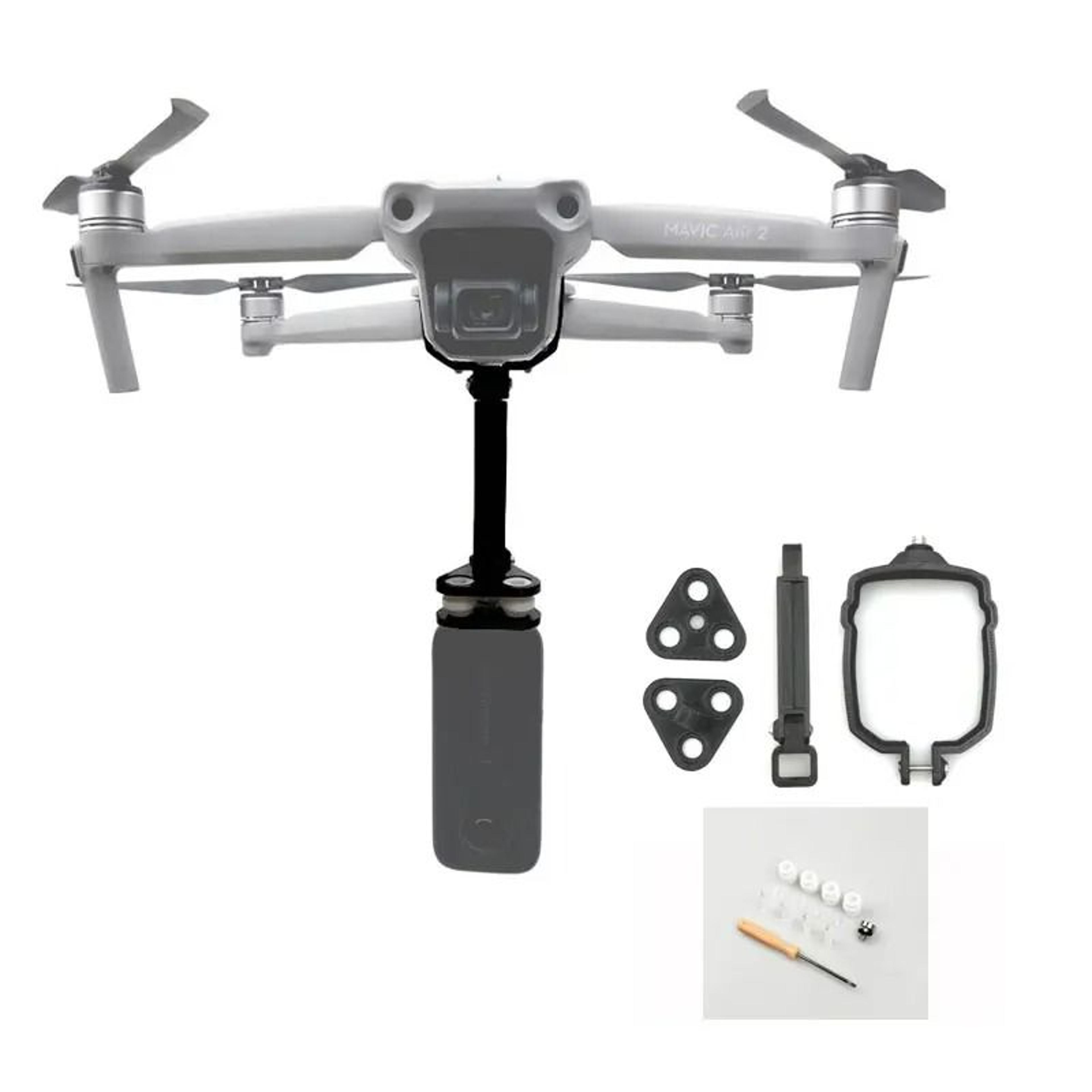 Extended Top Mount Bracket Holder  Action Camera Adapter For DJI Drones 0