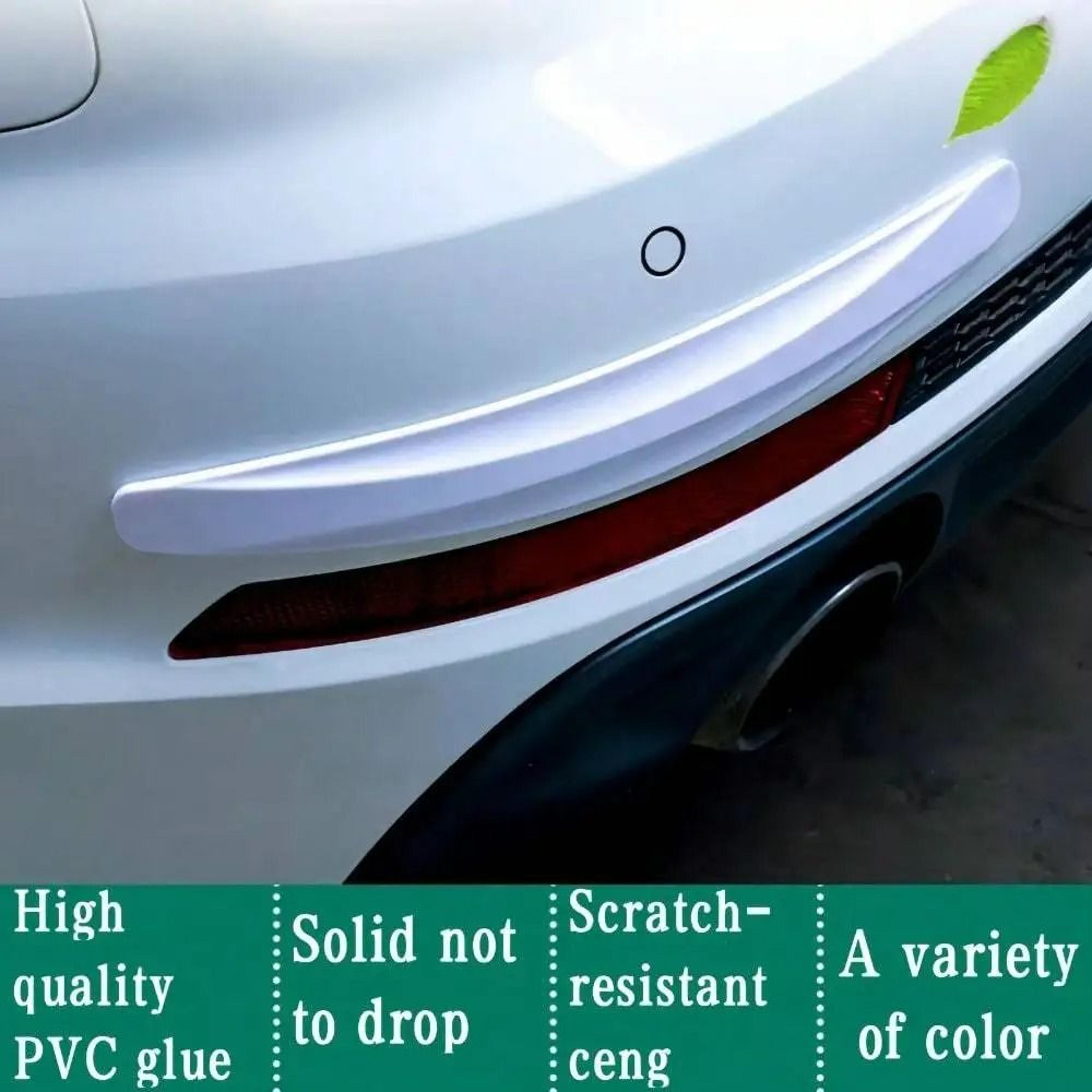 2Piece Universal AntiCollision Rubber Front  Rear Bumper Corner Guards  ScratchResistant Lip Protec 3