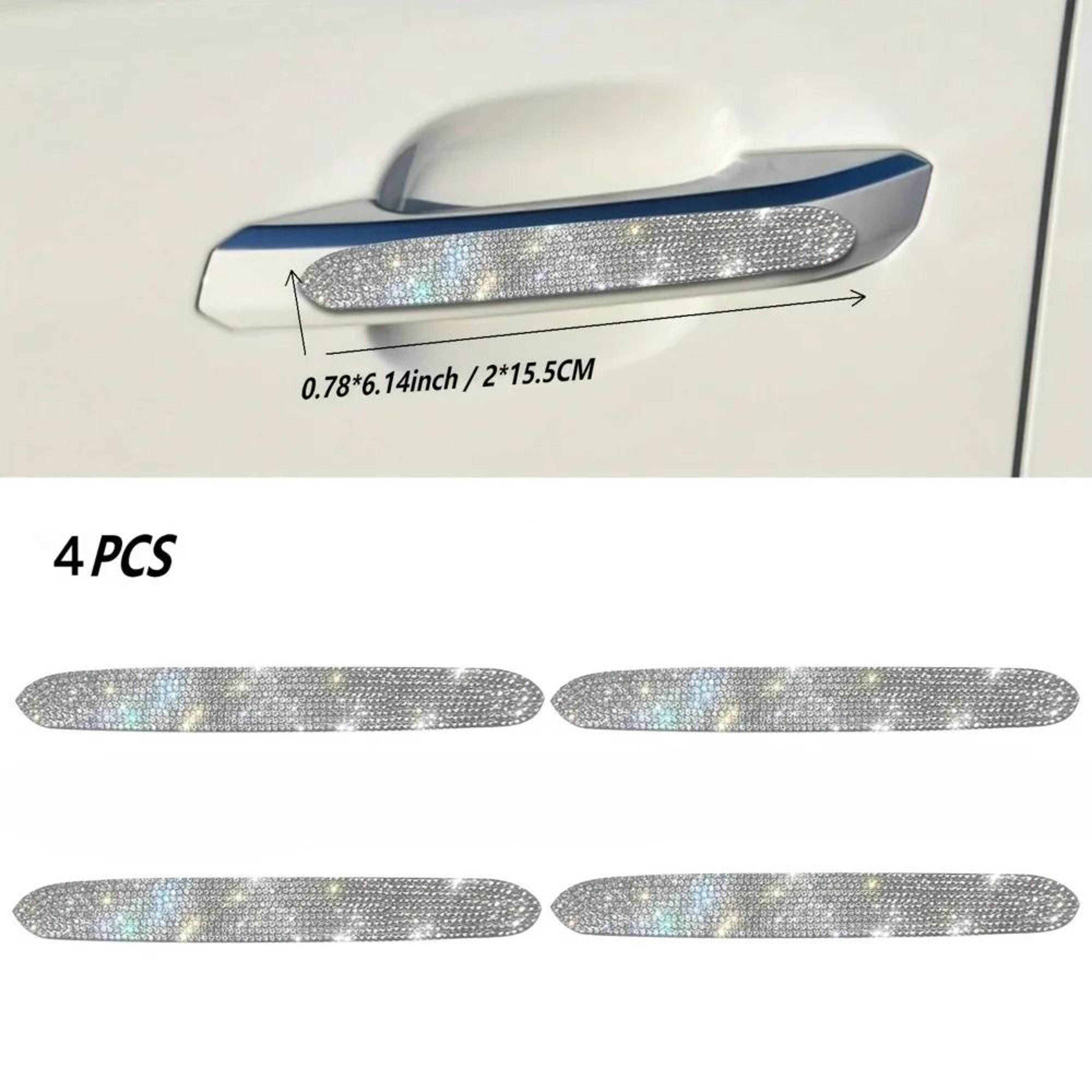 4Piece Bling Rhinestone Car Exterior Door Handle Protector  Recess Scratch Guard Stickers 4