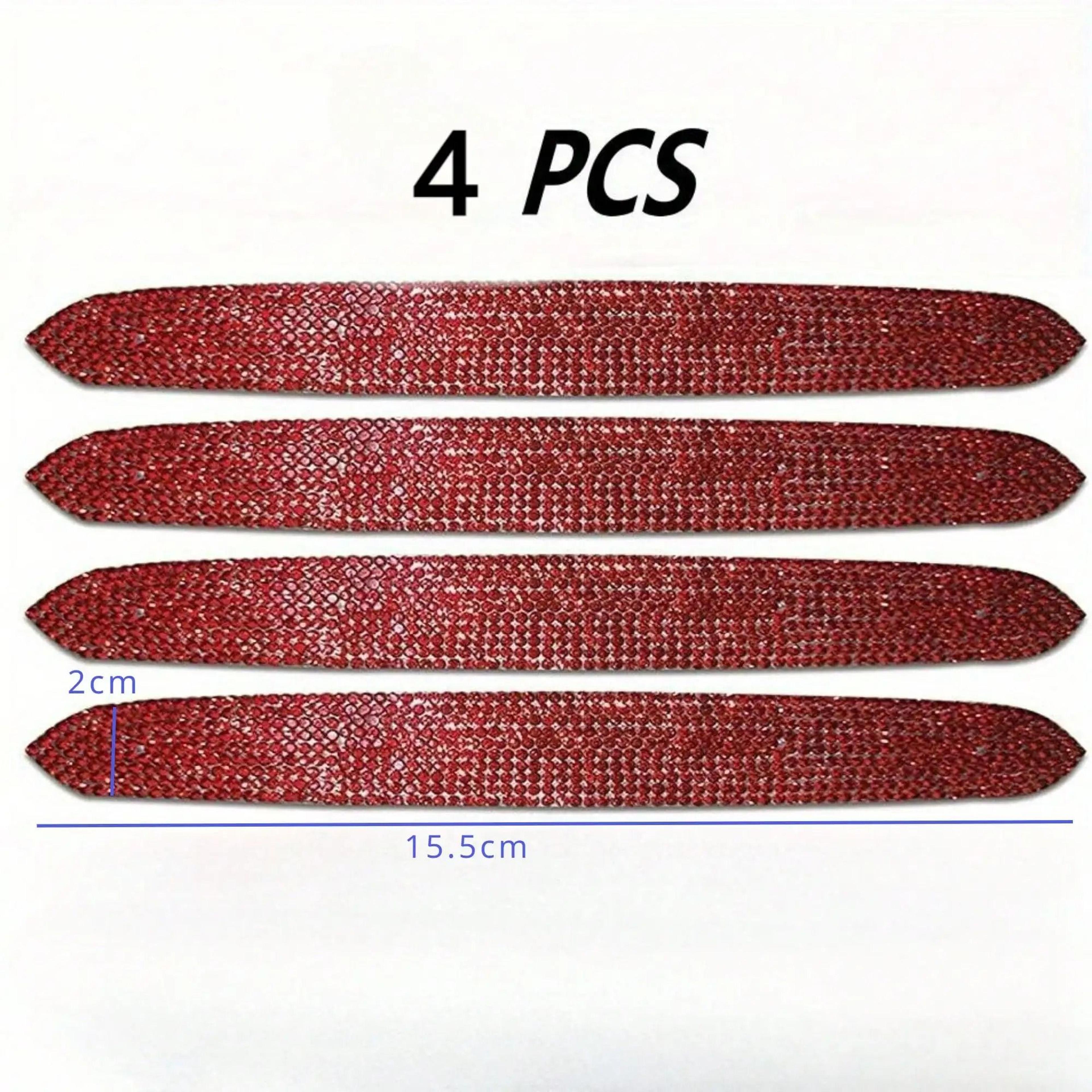 4Piece Bling Rhinestone Car Exterior Door Handle Protector  Recess Scratch Guard Stickers 5