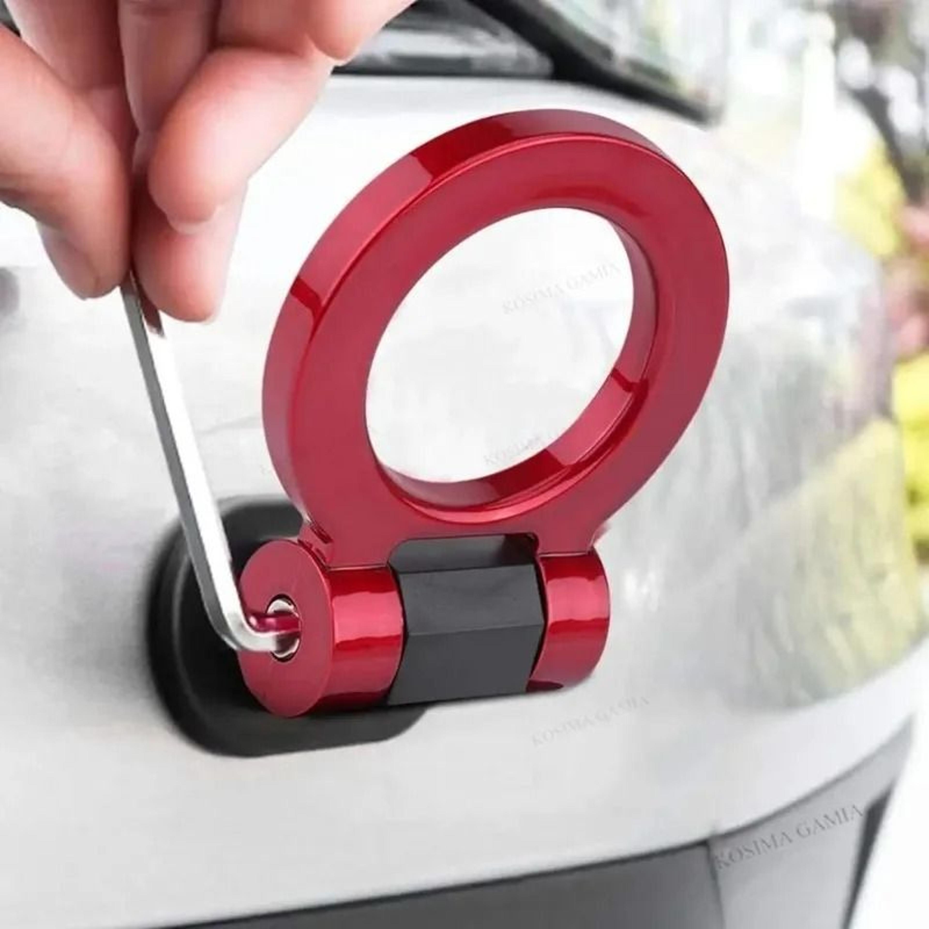 Universal Round Bumper Tow Hook  Tow Strap Decorative Modification Kit 3