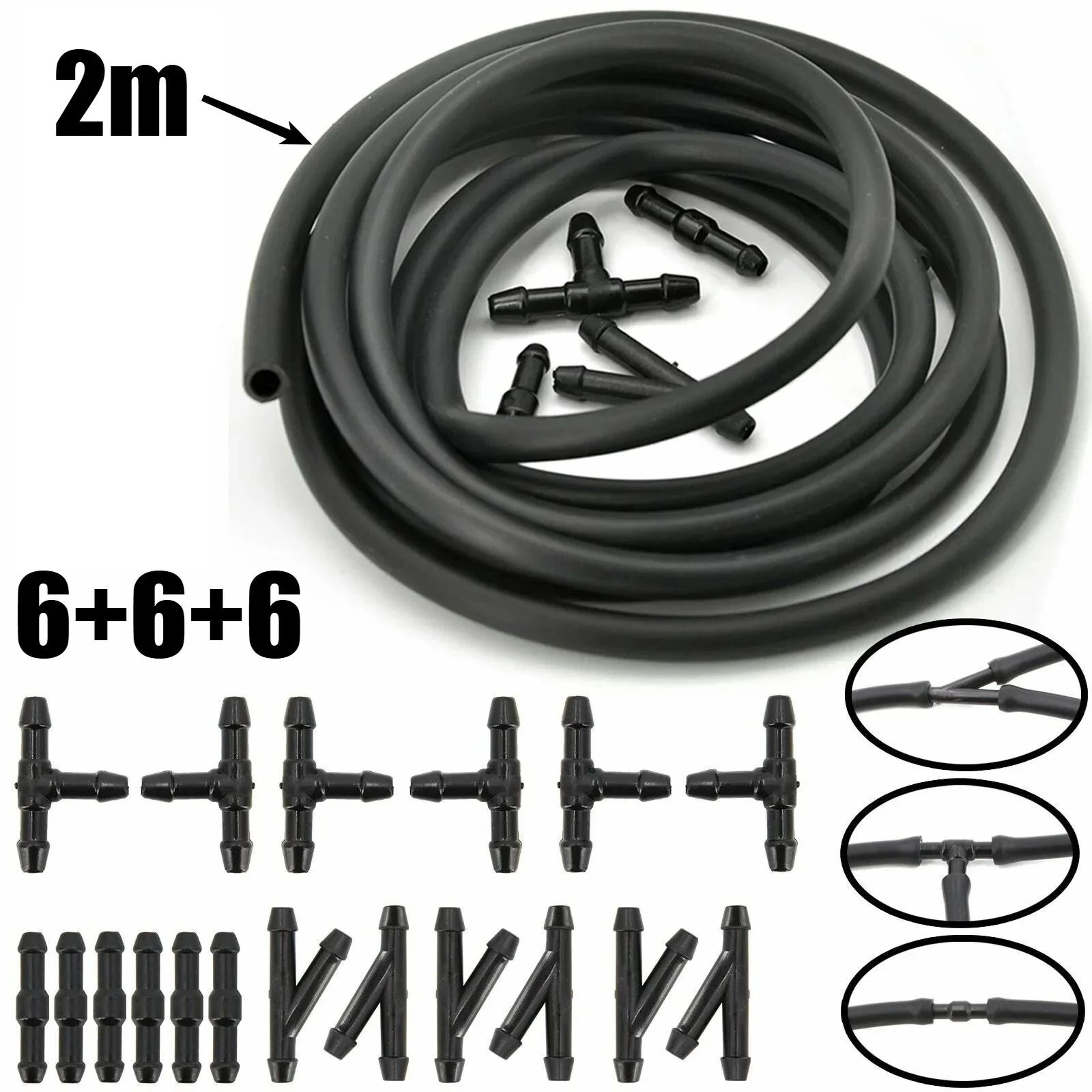 Car Windshield Washer Hose  18Piece Hose Connector Kit 6