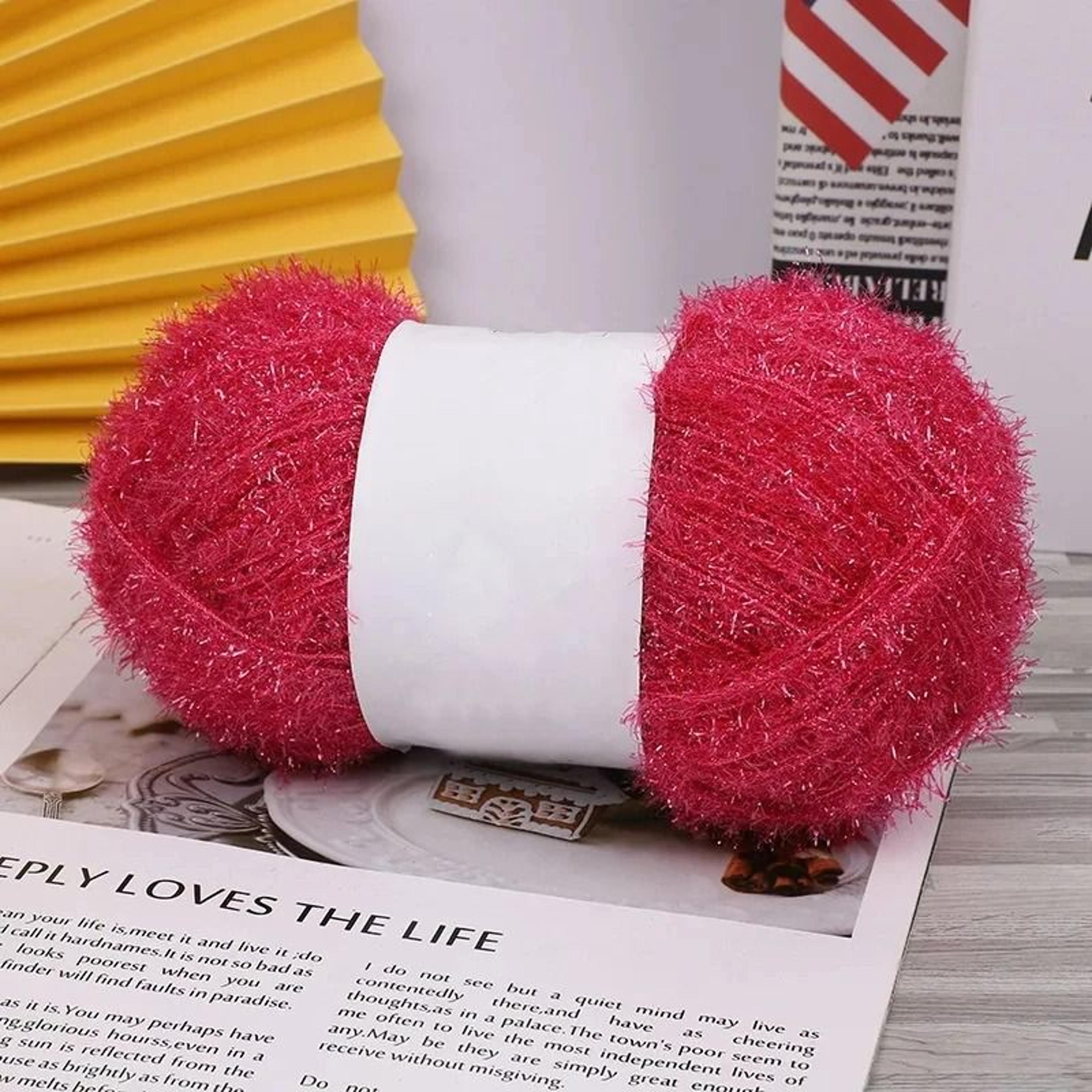 Glass Fiber Sparkling DIY Handicraft Weaving Yarn Ball 50g 14