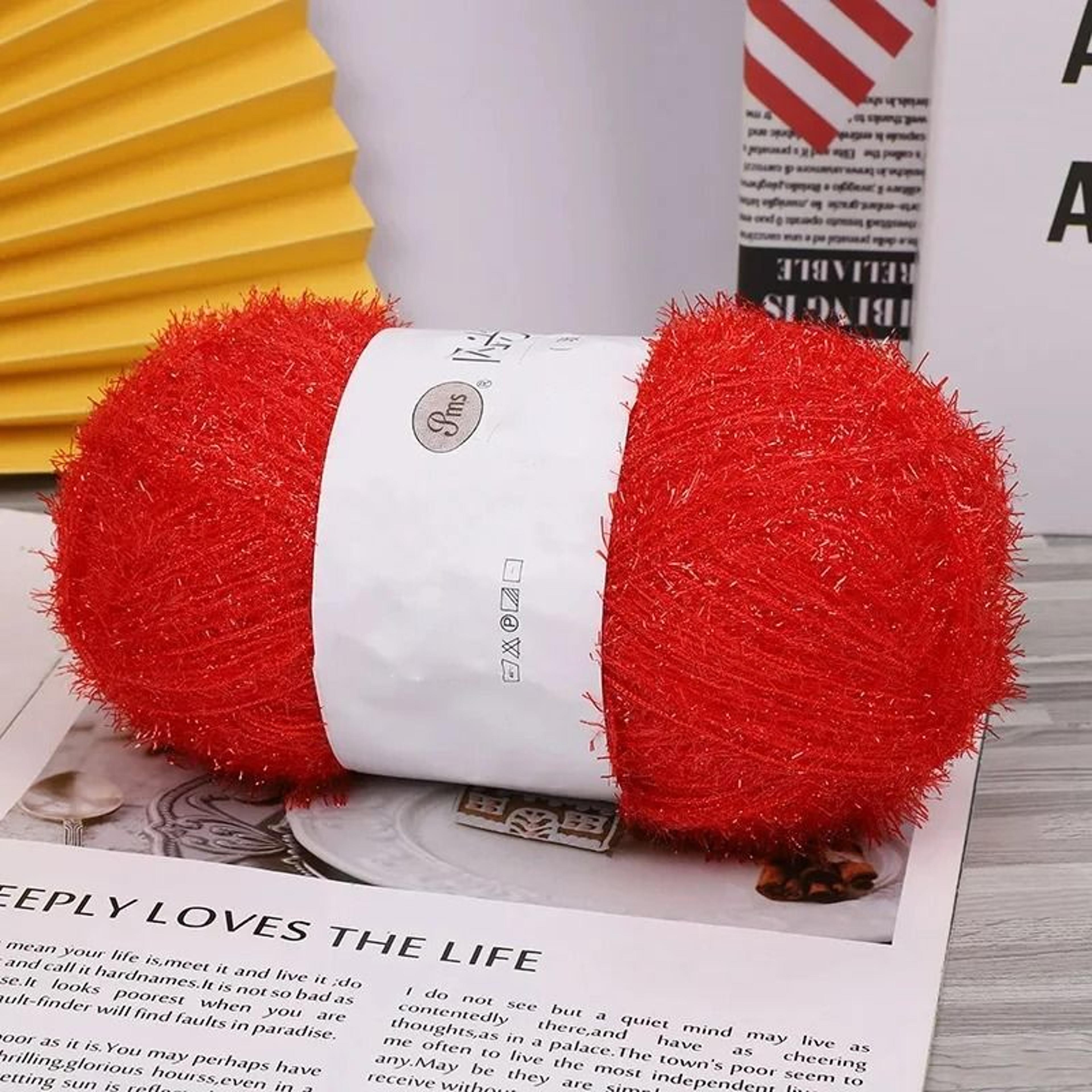 Glass Fiber Sparkling DIY Handicraft Weaving Yarn Ball 50g 16