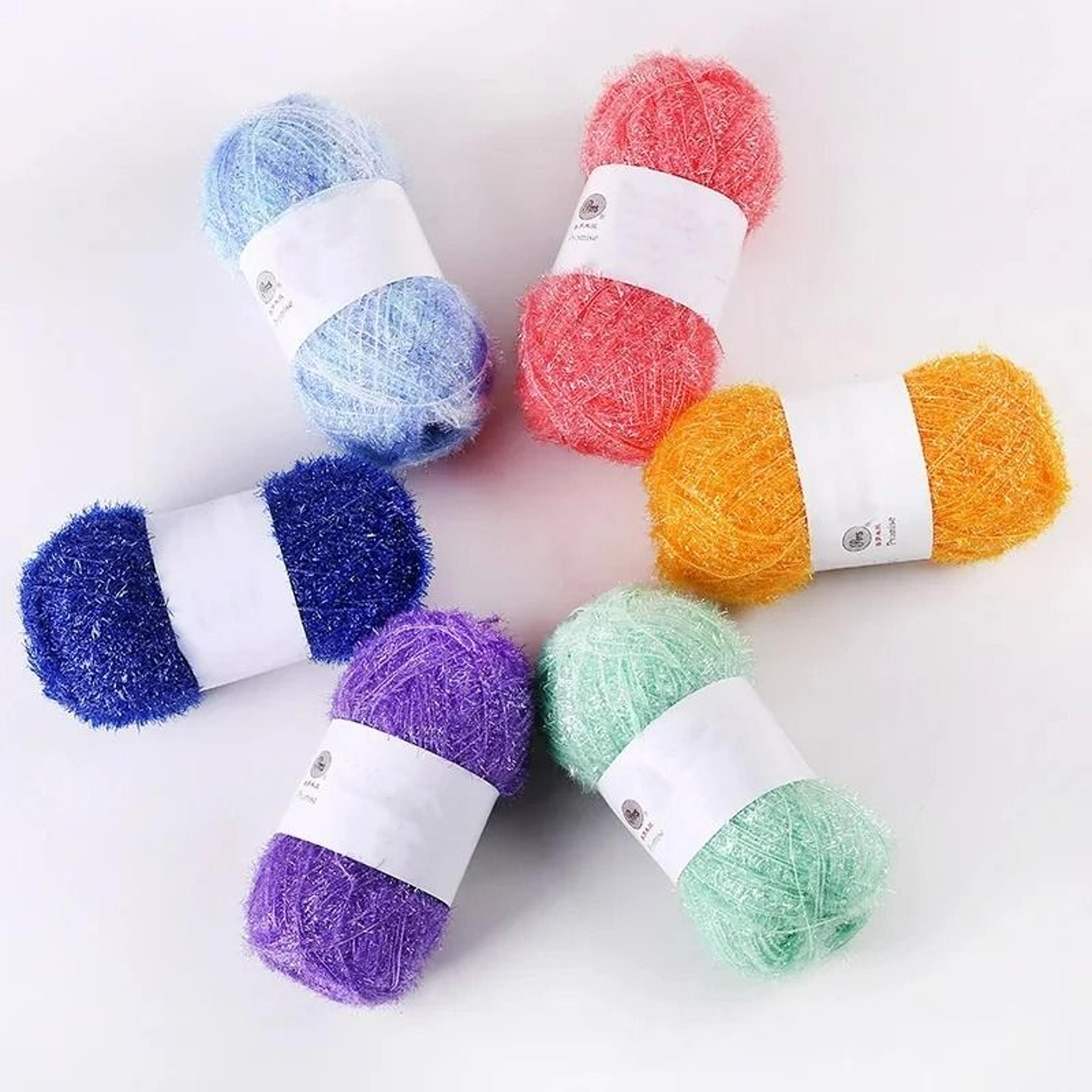 Glass Fiber Sparkling DIY Handicraft Weaving Yarn Ball 50g 4