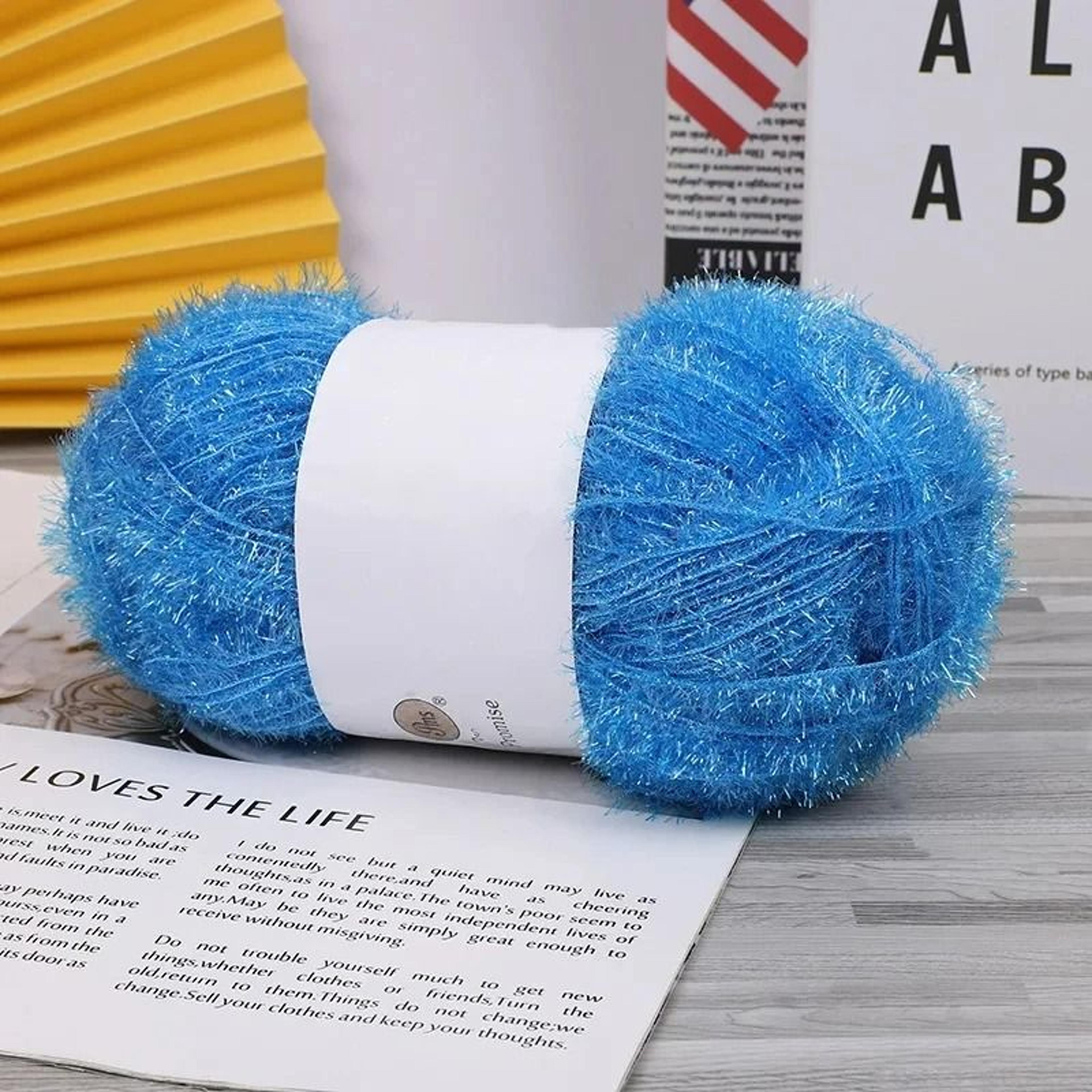Glass Fiber Sparkling DIY Handicraft Weaving Yarn Ball 50g 8