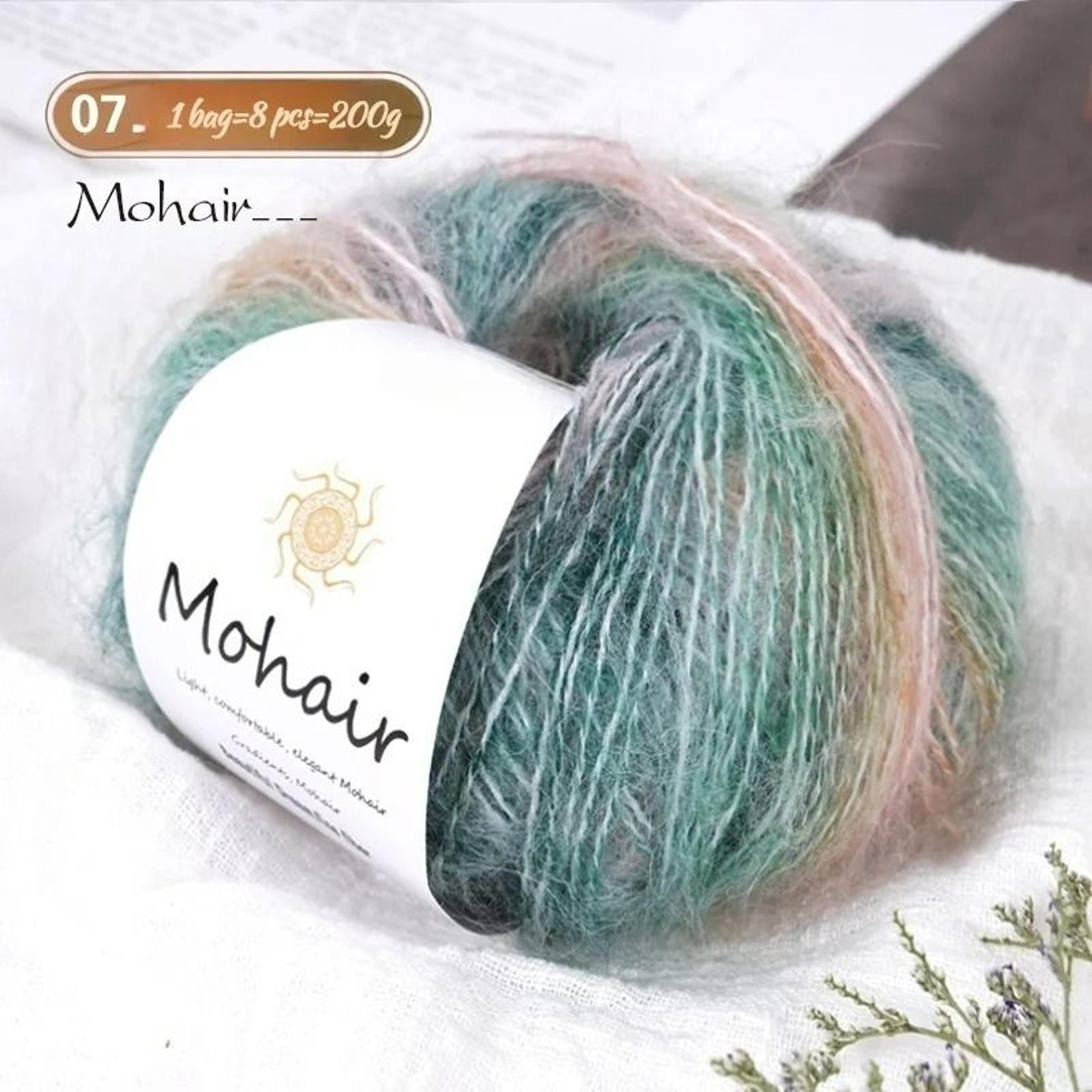 044 Lb Gradient Colored Mohair Yarn Pack 8 Skeins 14