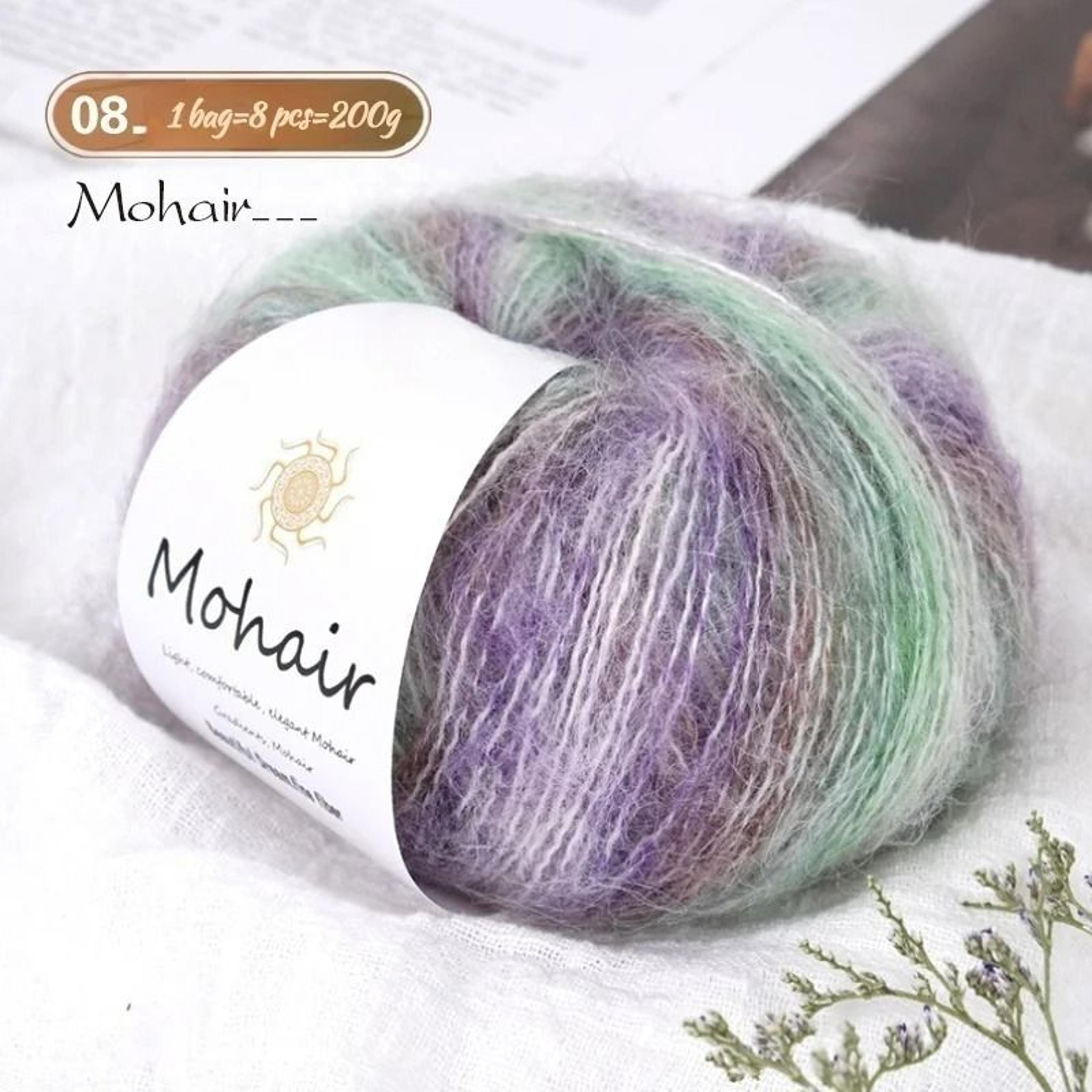 044 Lb Gradient Colored Mohair Yarn Pack 8 Skeins 15