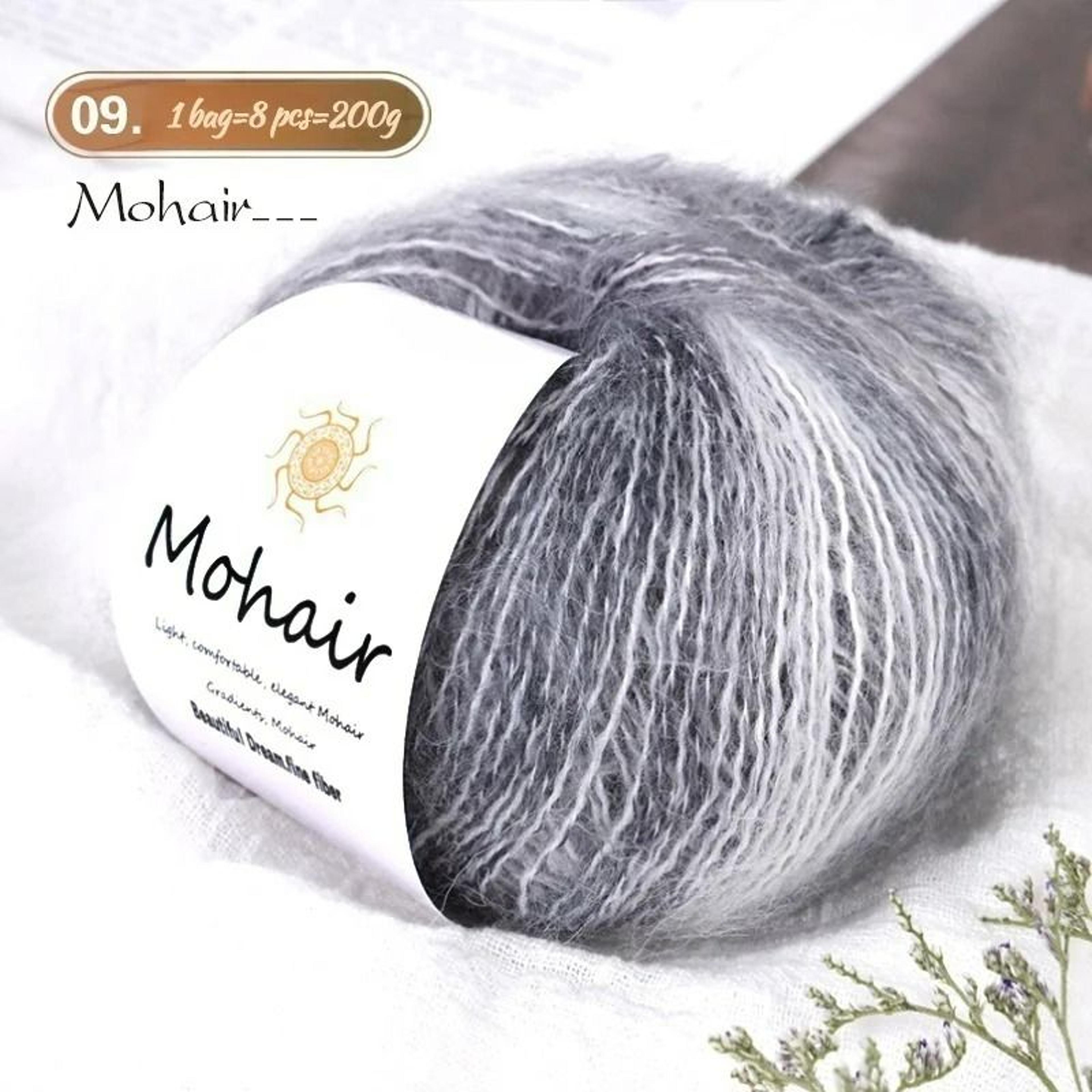 044 Lb Gradient Colored Mohair Yarn Pack 8 Skeins 16