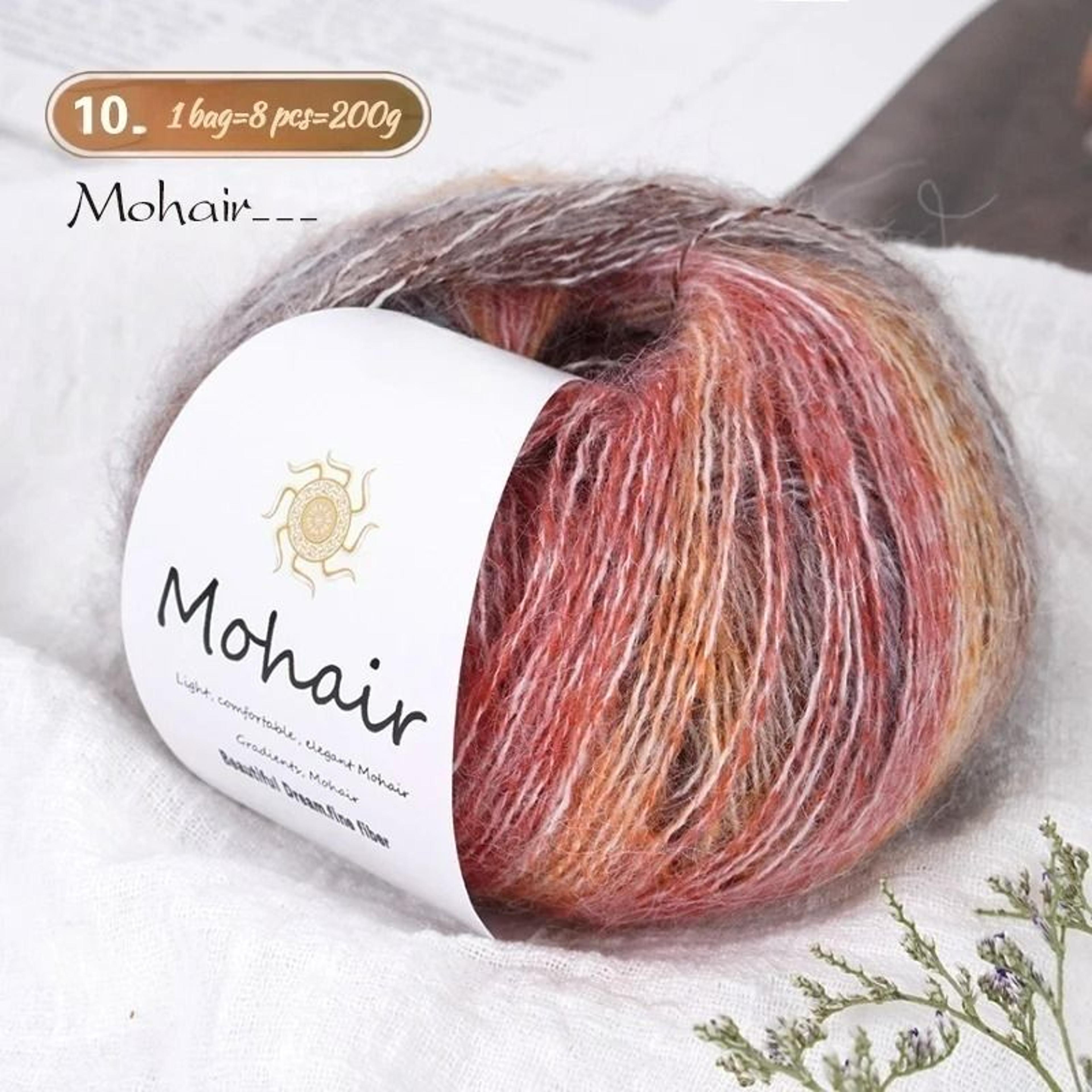 044 Lb Gradient Colored Mohair Yarn Pack 8 Skeins 17