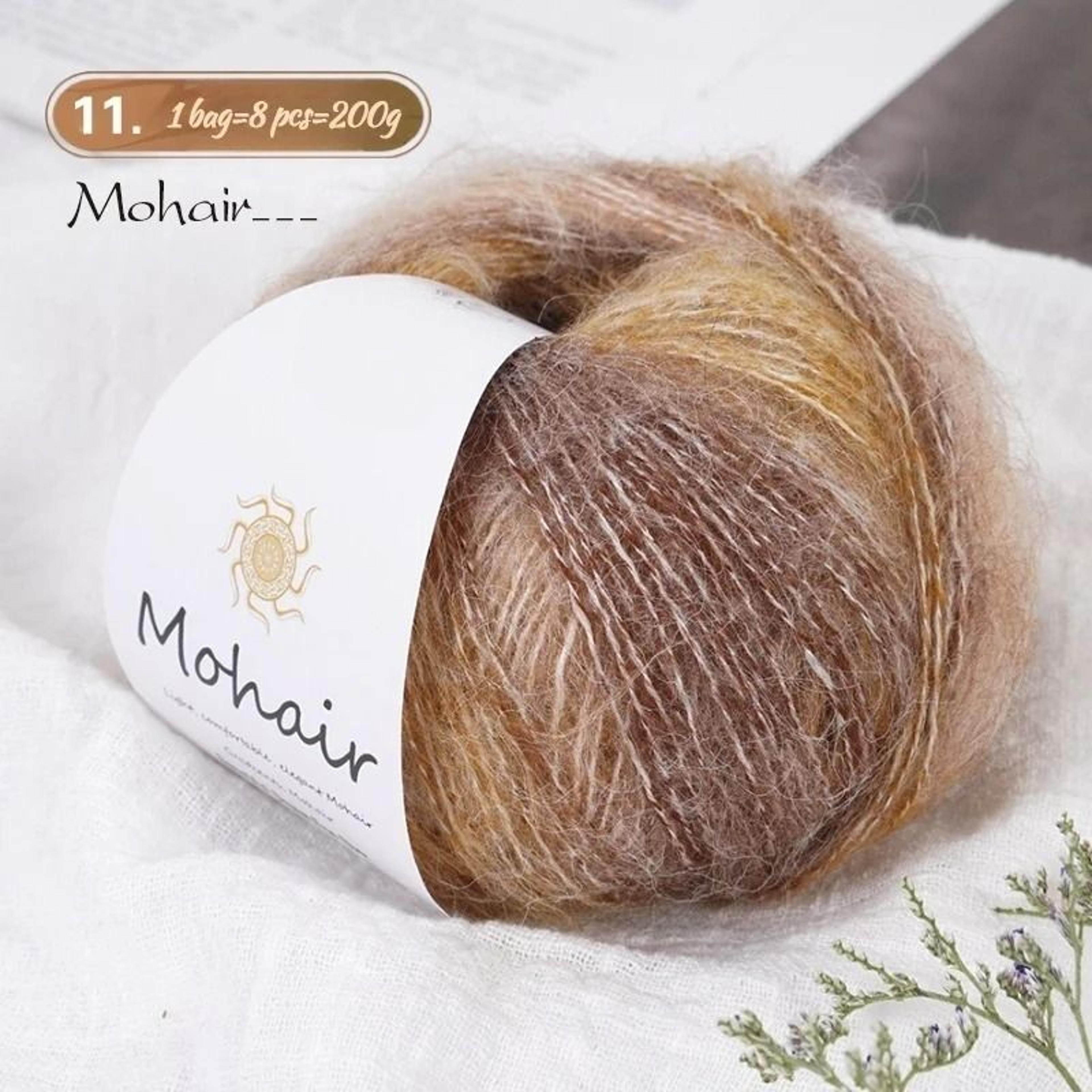 044 Lb Gradient Colored Mohair Yarn Pack 8 Skeins 18