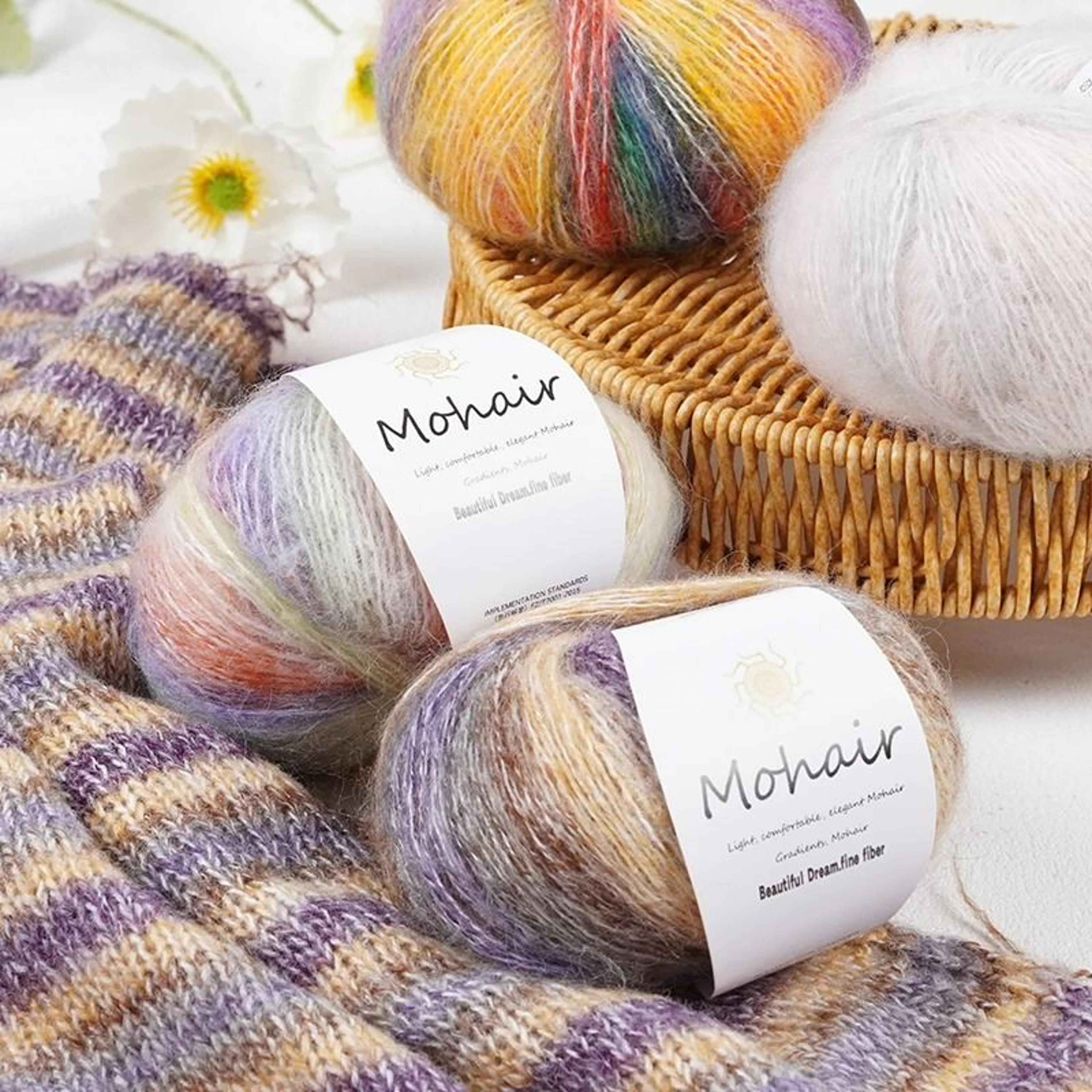 044 Lb Gradient Colored Mohair Yarn Pack 8 Skeins 5