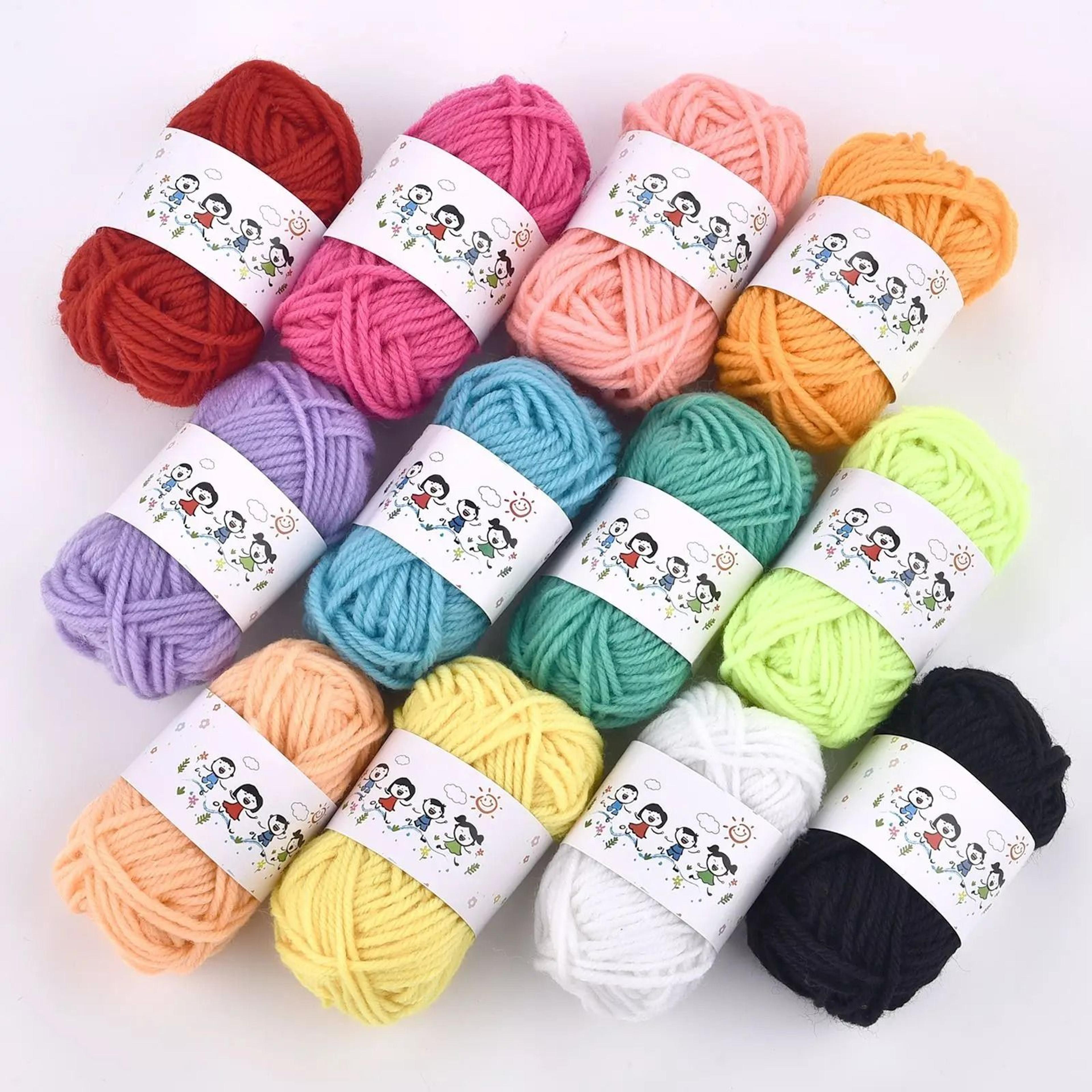 12Color Acrylic Knitting Wool Yarn Craft Set 7