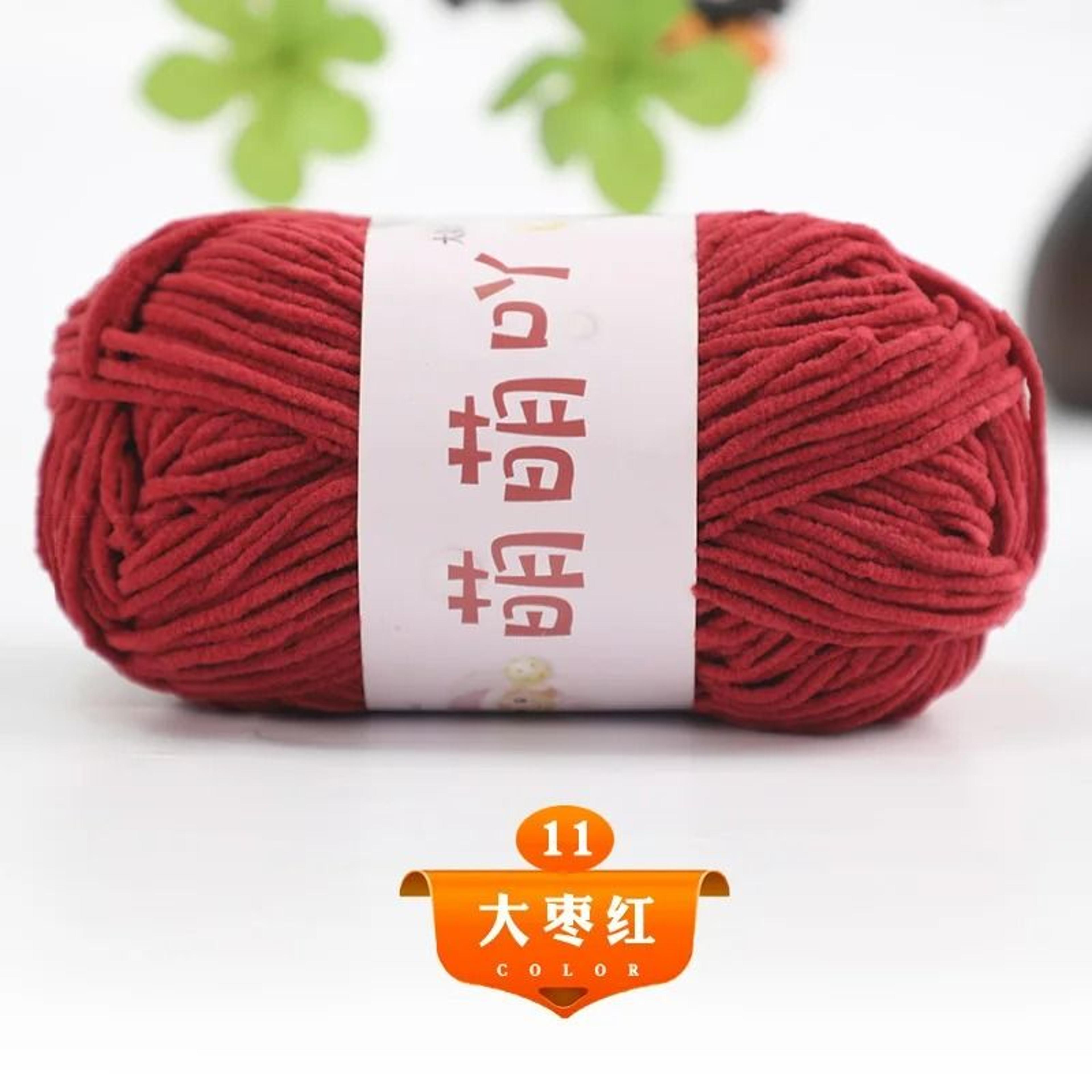 009 Lb Thin Chenille Velvet Knitting  Crochet Yarn 17