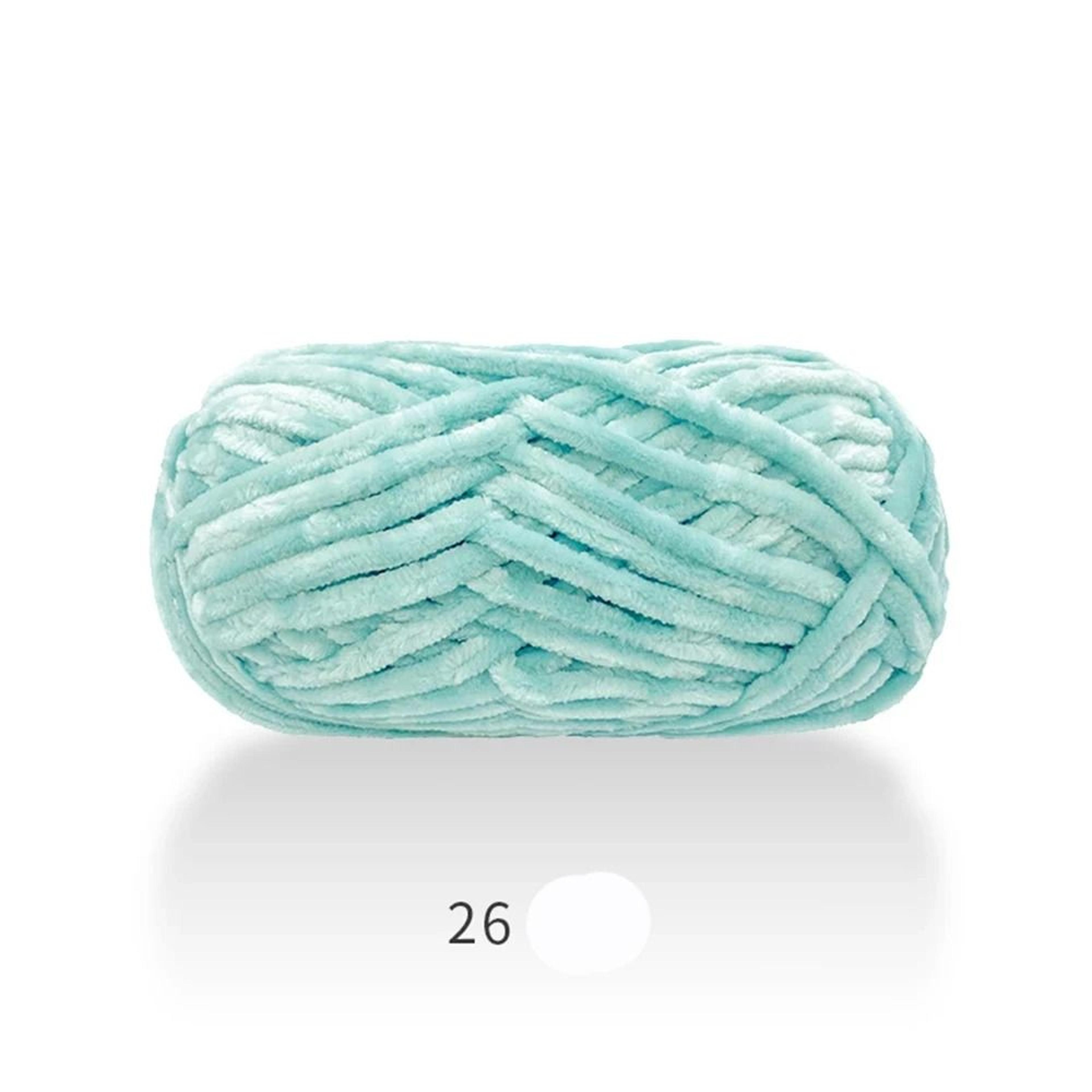 87Yard Thick Chenille Velvet Knitting  Crochet Yarn 12
